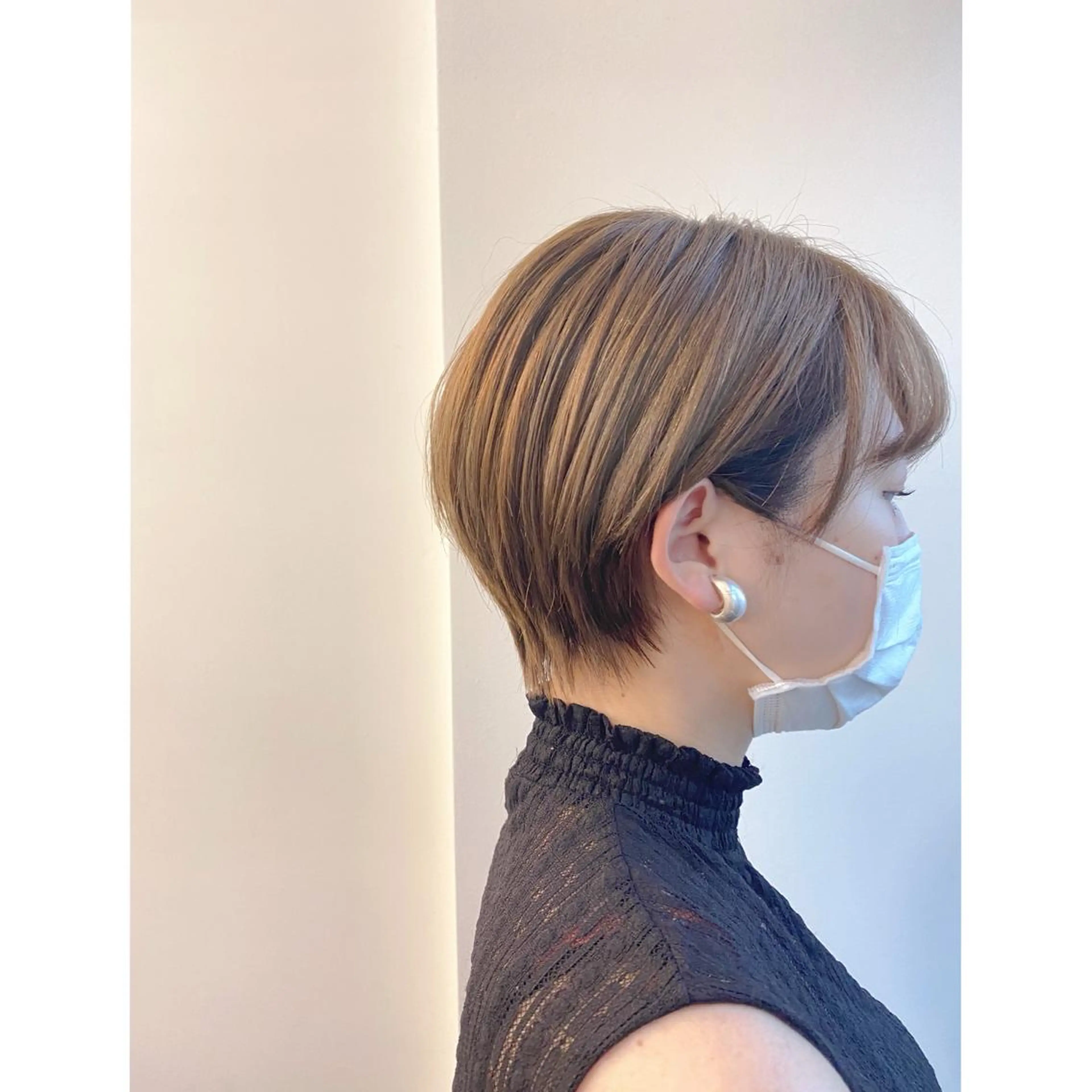 ショート ボブ/ぱつっとボブ/ 谷口 海星のヘアスタイル