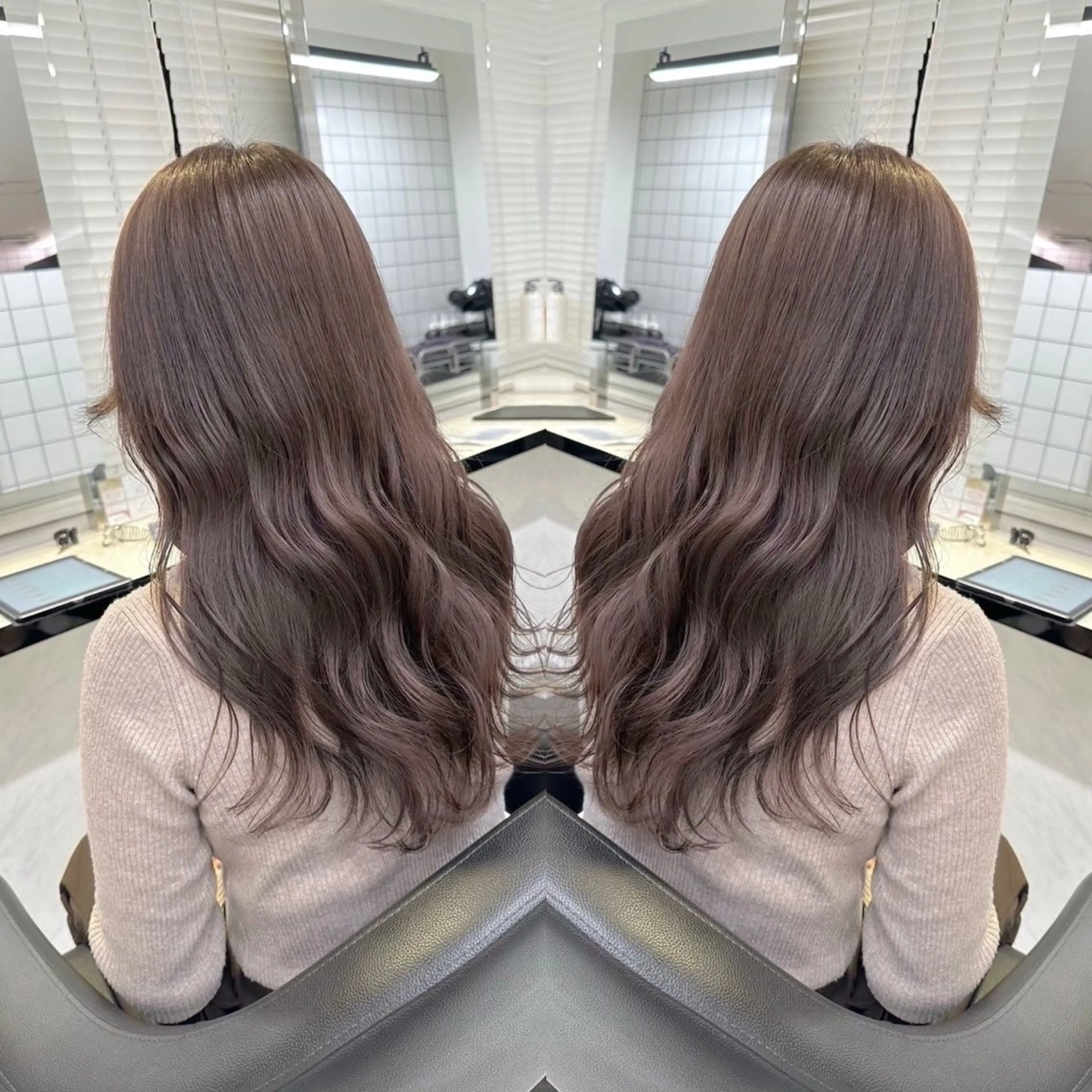 ロング カラー ヘアカラー 大人っぽベージュ🤍 当日予約◎ヒロトのヘアスタイル