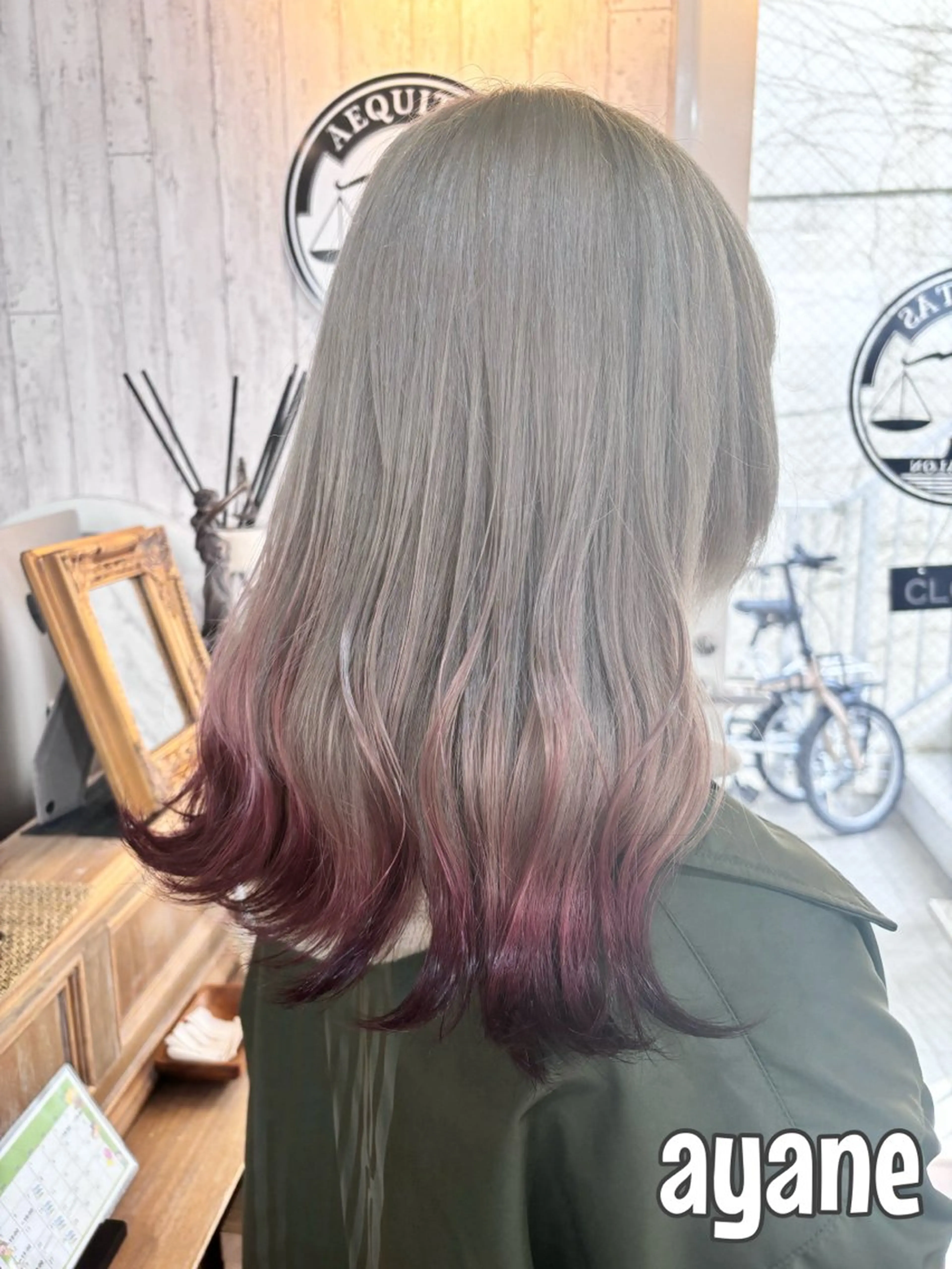 ロング ブリーチなし透明感 カラー✳︎ayaneのヘアスタイル