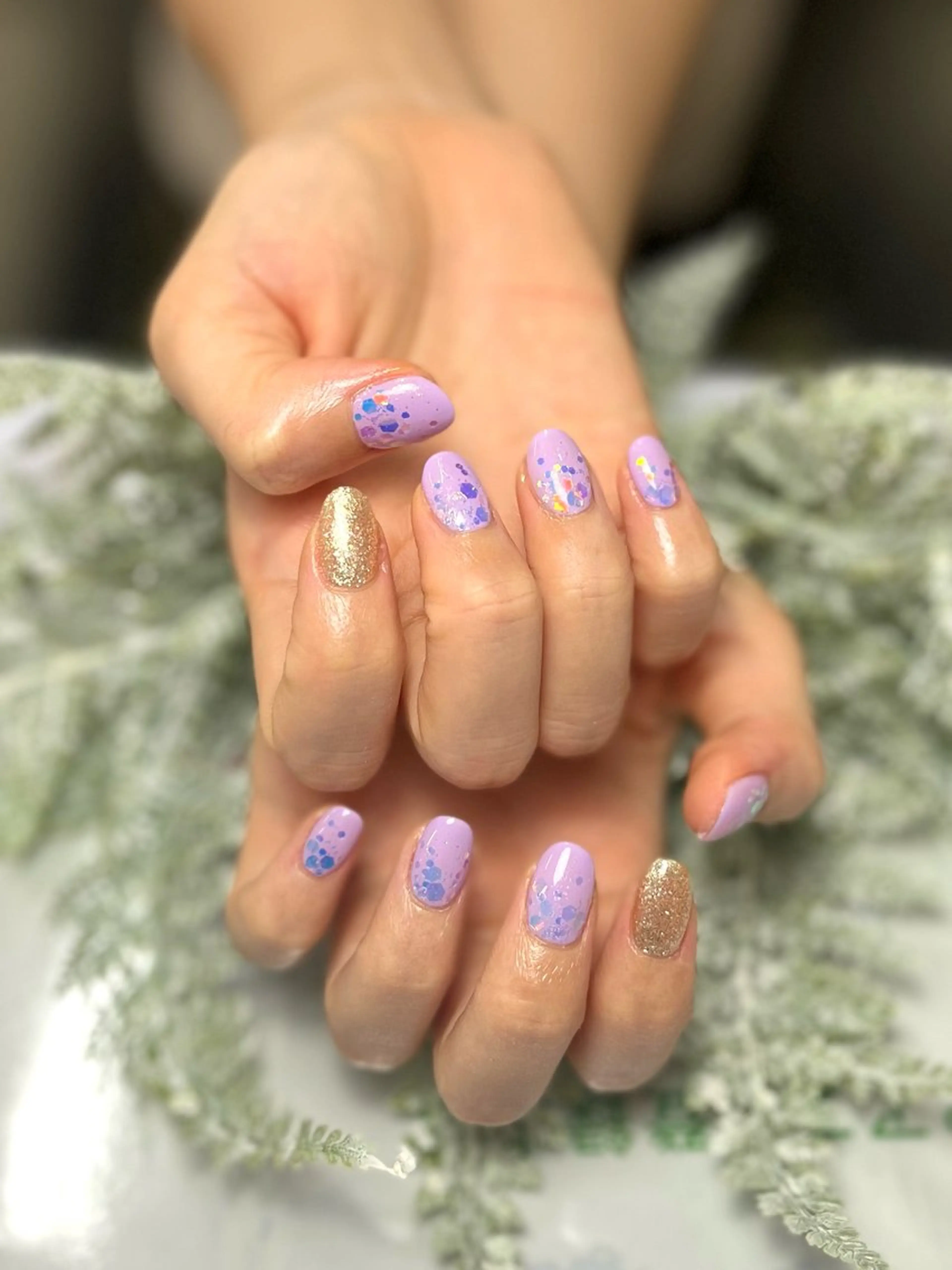 ネイル ラメ(グリッター) ハンドネイル BOTA所属・Luana （ルアナ）のネイルデザイン