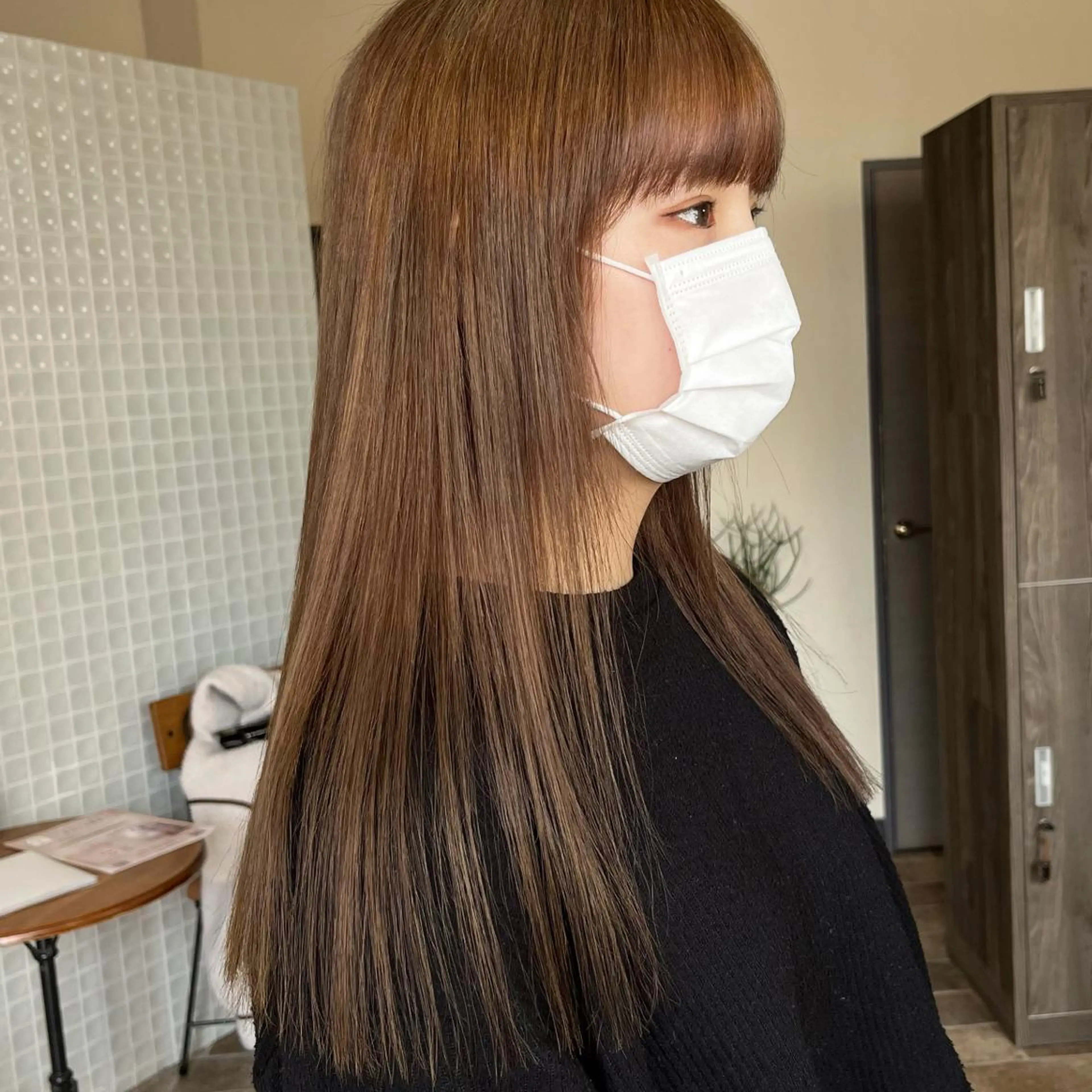 ロング カラー 中村 友香のヘアスタイル