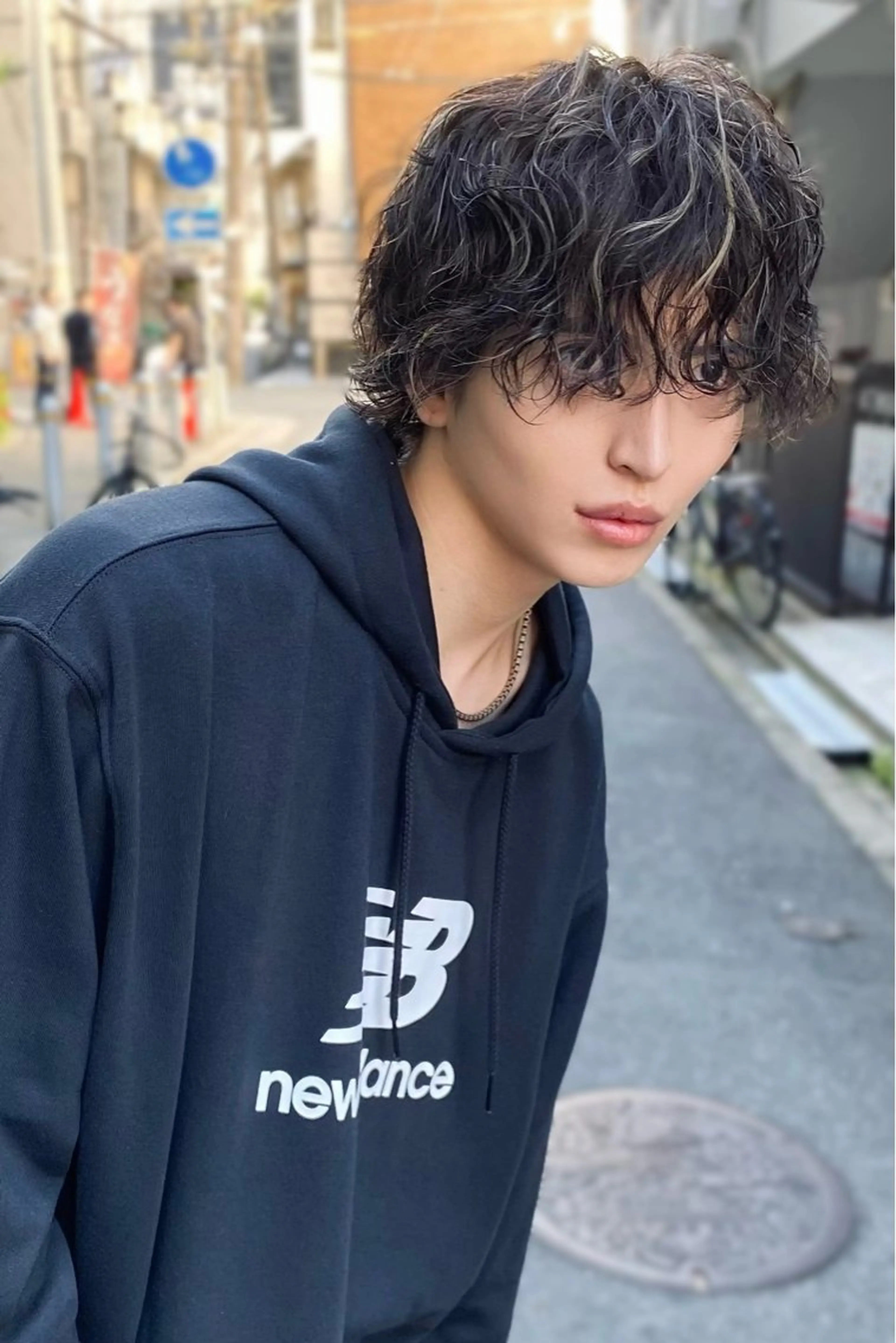 ショート パーマ メンズ 曲がる縮毛矯正 髪質改善/西尾 幸樹のヘアスタイル