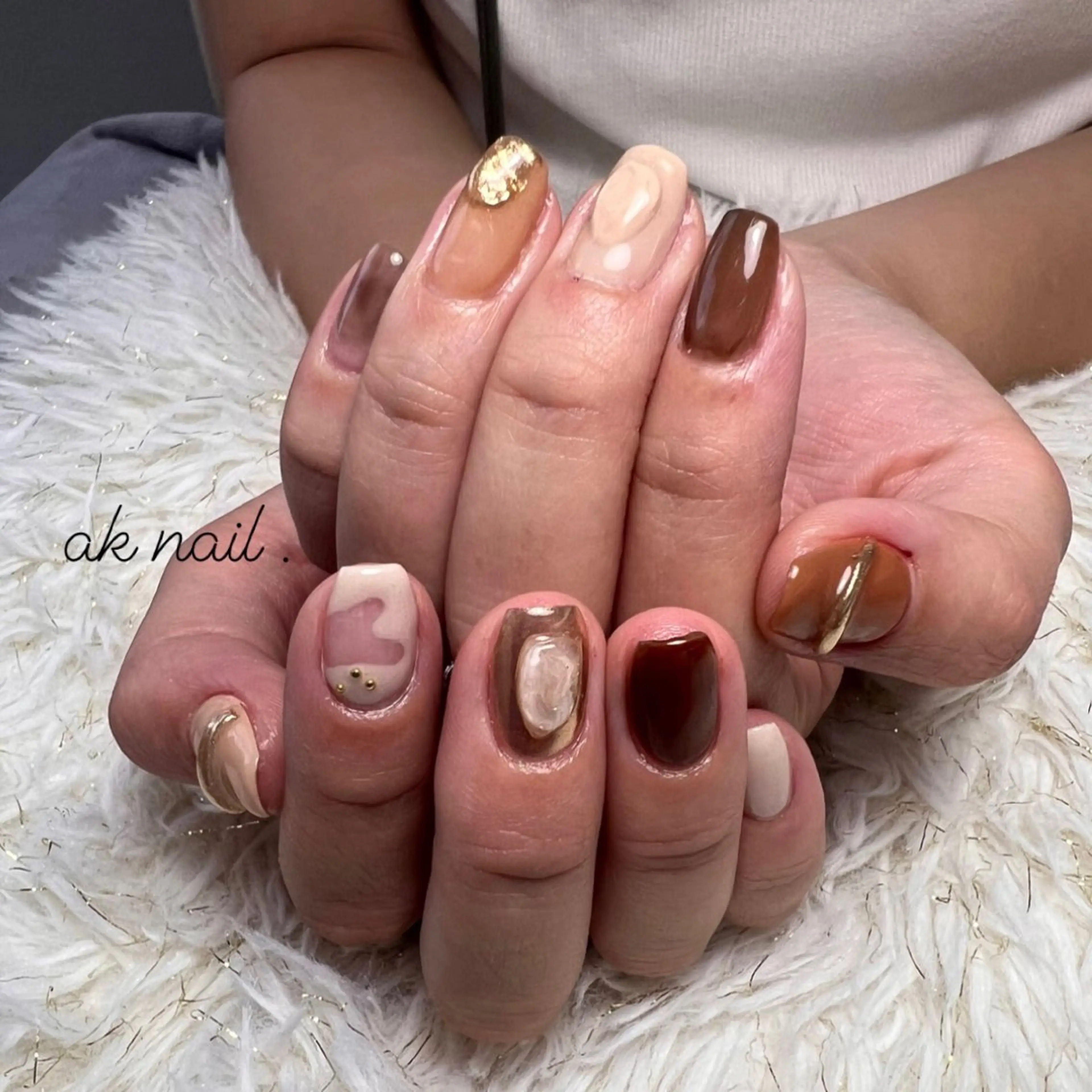 ネイル ハンドネイル ak nail .のネイルデザイン