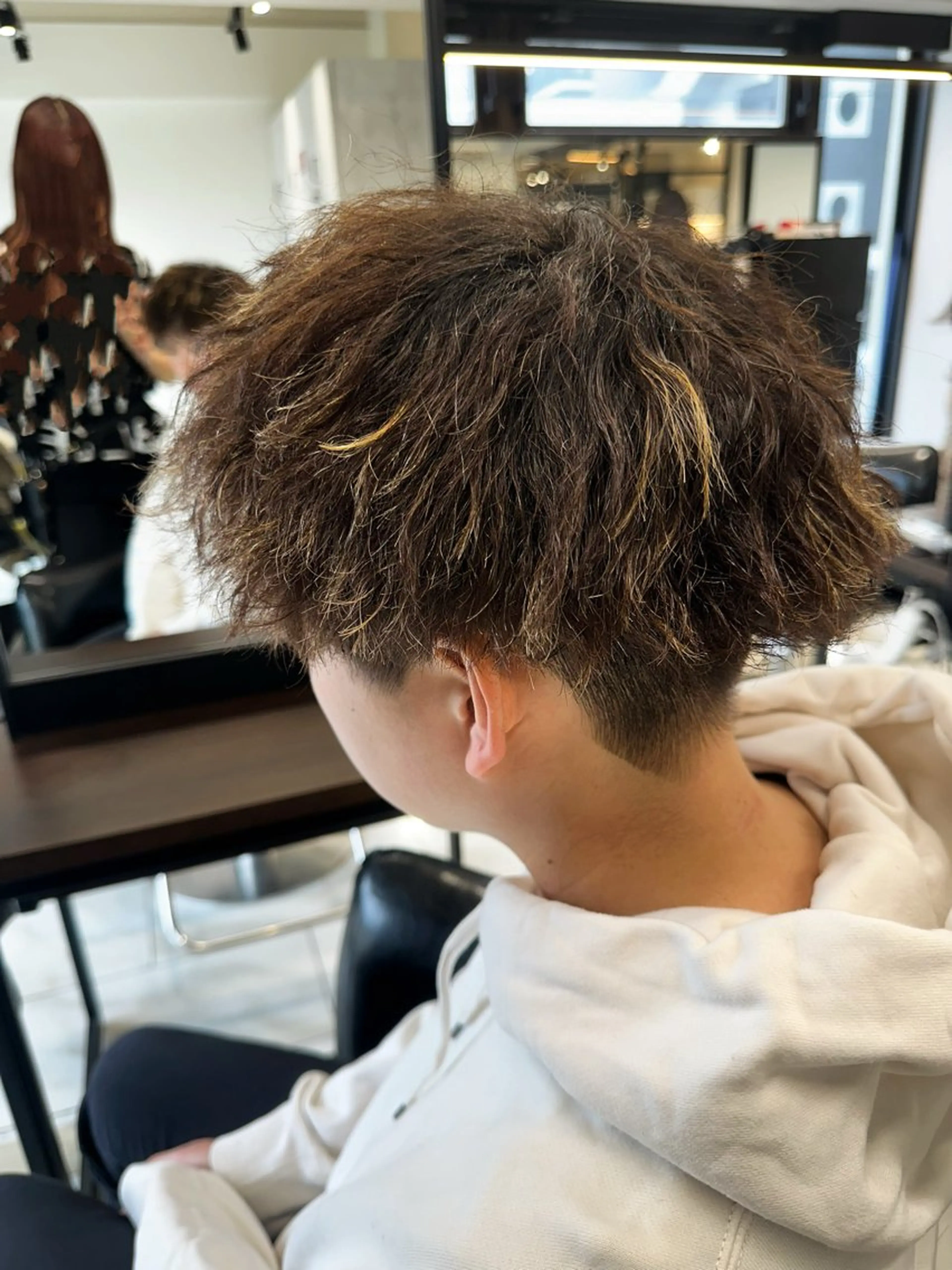 パーマ メンズ カット パーマ むっち〜 縮毛矯正／髪質改善のヘアスタイル