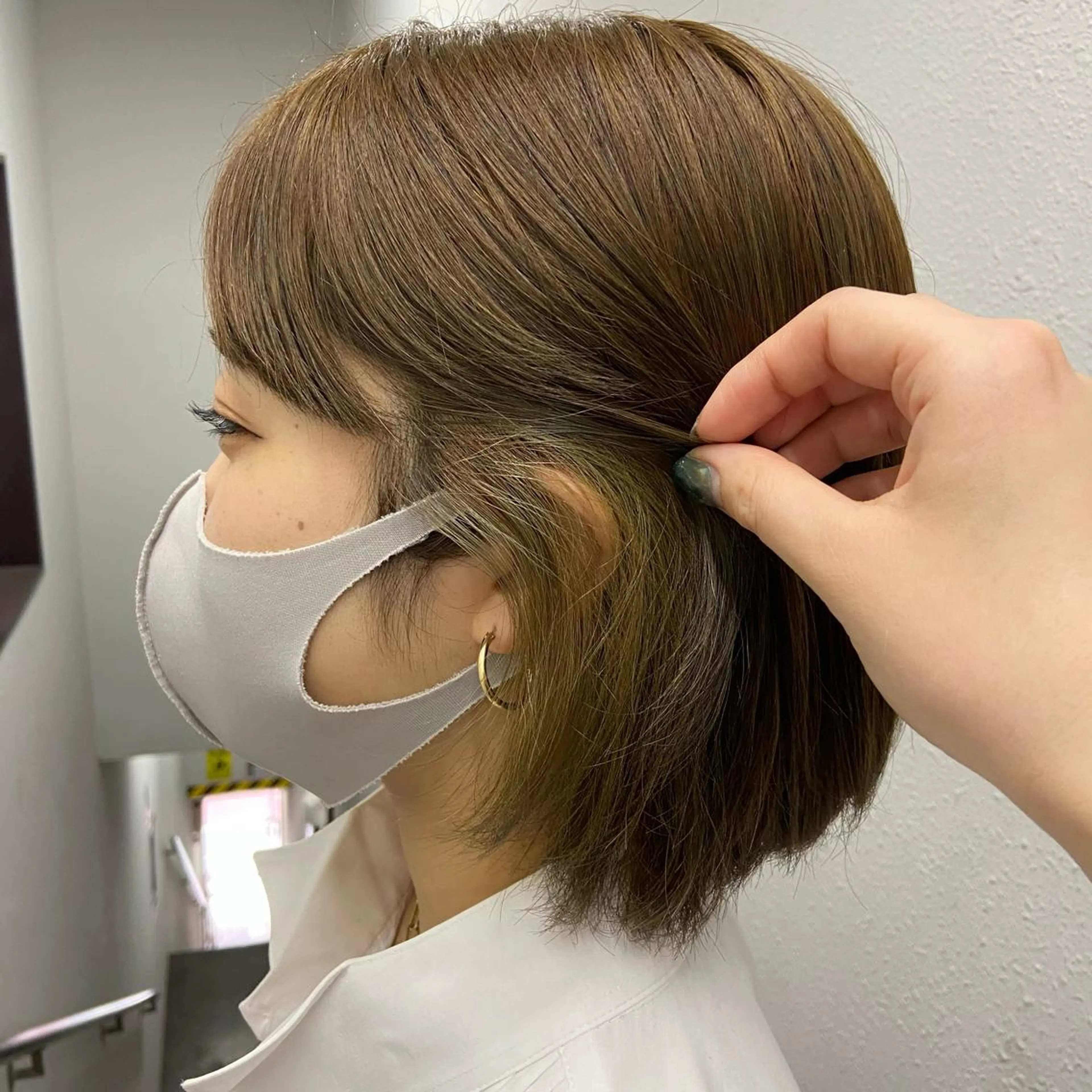 カラー アッシュ ベージュカラー 黒髪 ブリーチ ブラウンカラー MEI🎀垢抜けカラ ー🎀韓国styleのヘアスタイル
