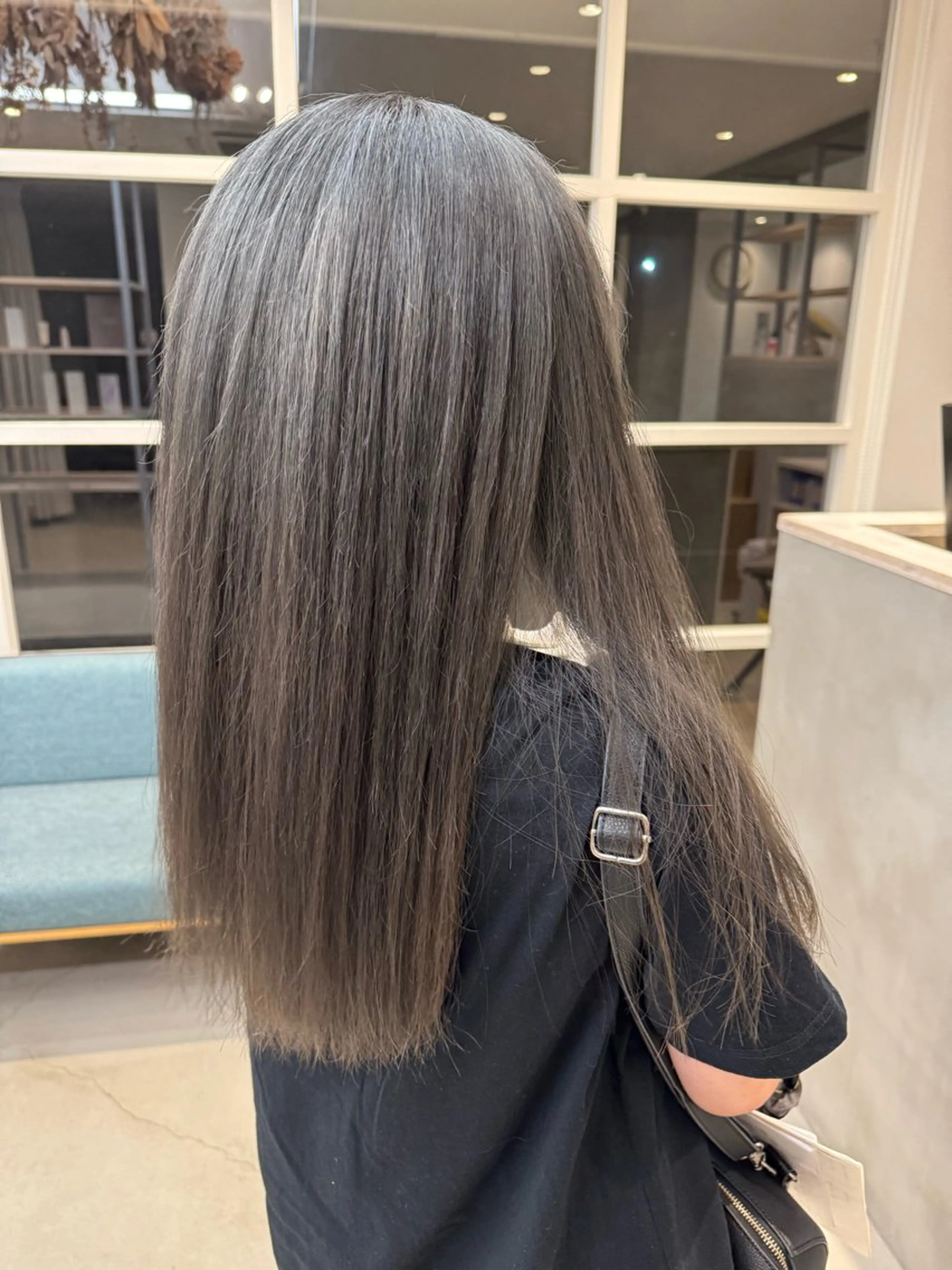 ロング カラー バレイヤージュ ベージュカラー ブリーチ ブロンド ケアブリーチ hono/ブリーチ /Lote.一宮のヘアスタイル