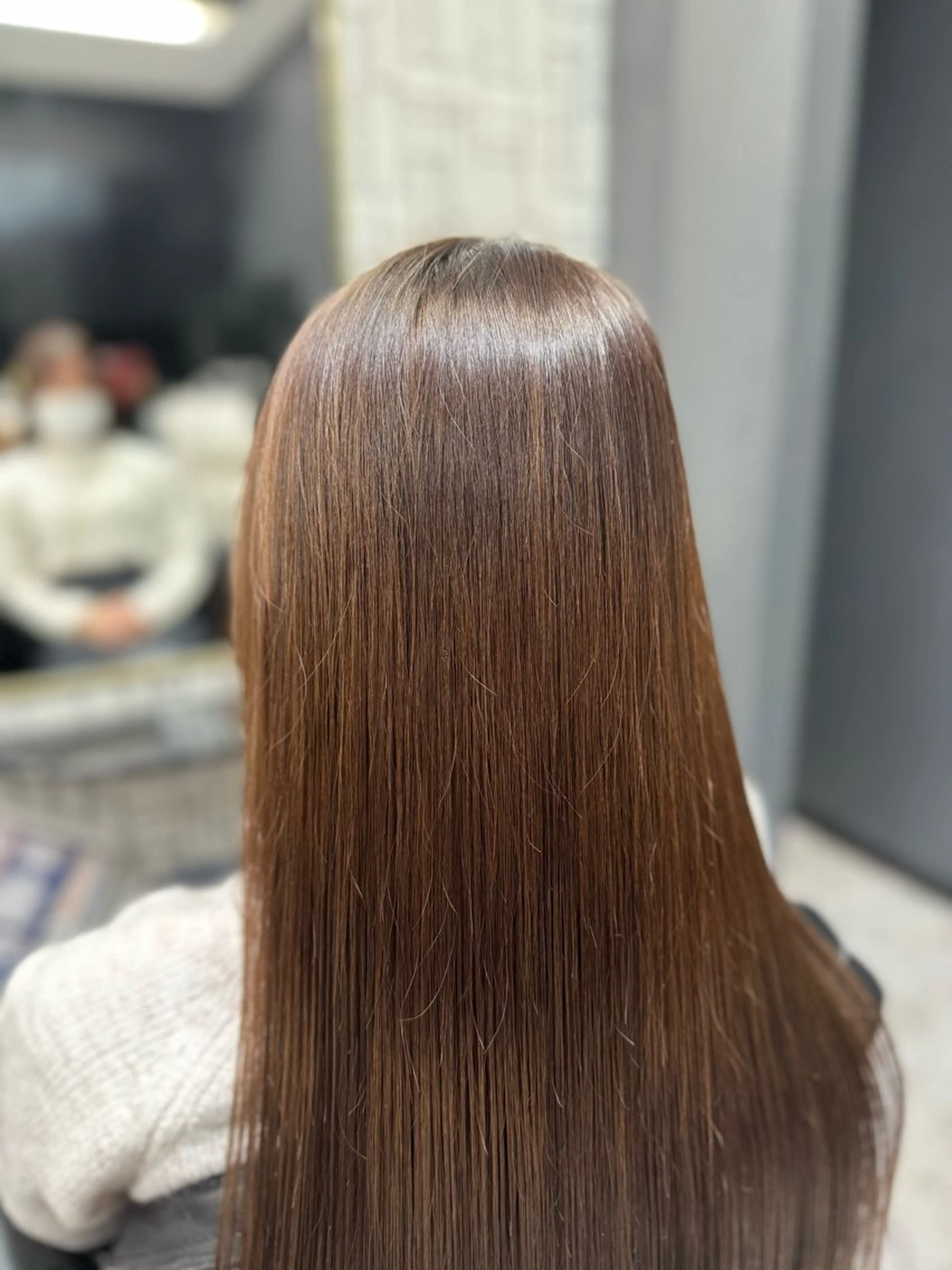 ロング カラー パーマ 髪質改善 トリートメント 篠原 侑作のヘアスタイル