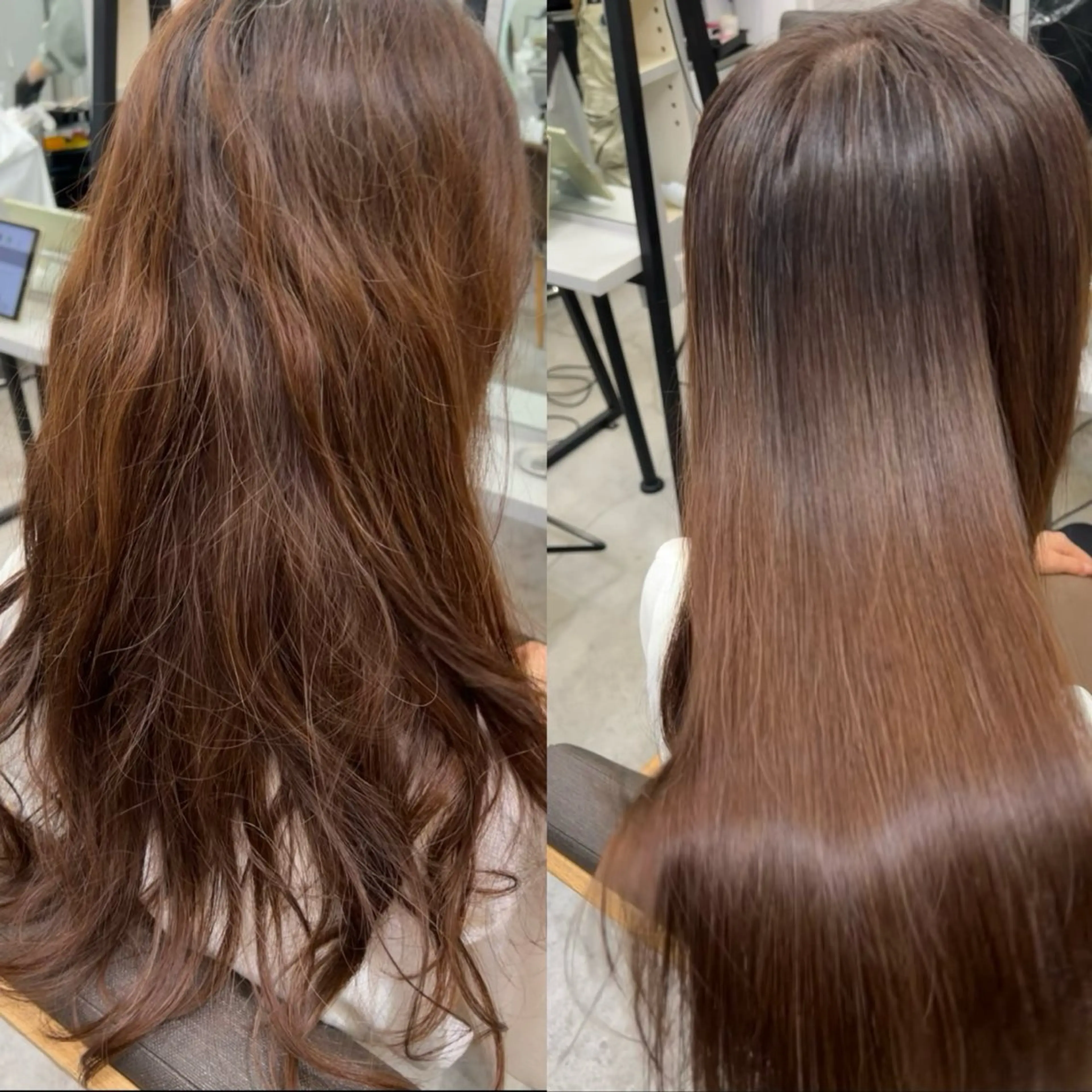 ロング パーマ 縮毛矯正 ハイトーンカラー が絶対可愛い✨泰聖✨のヘアスタイル