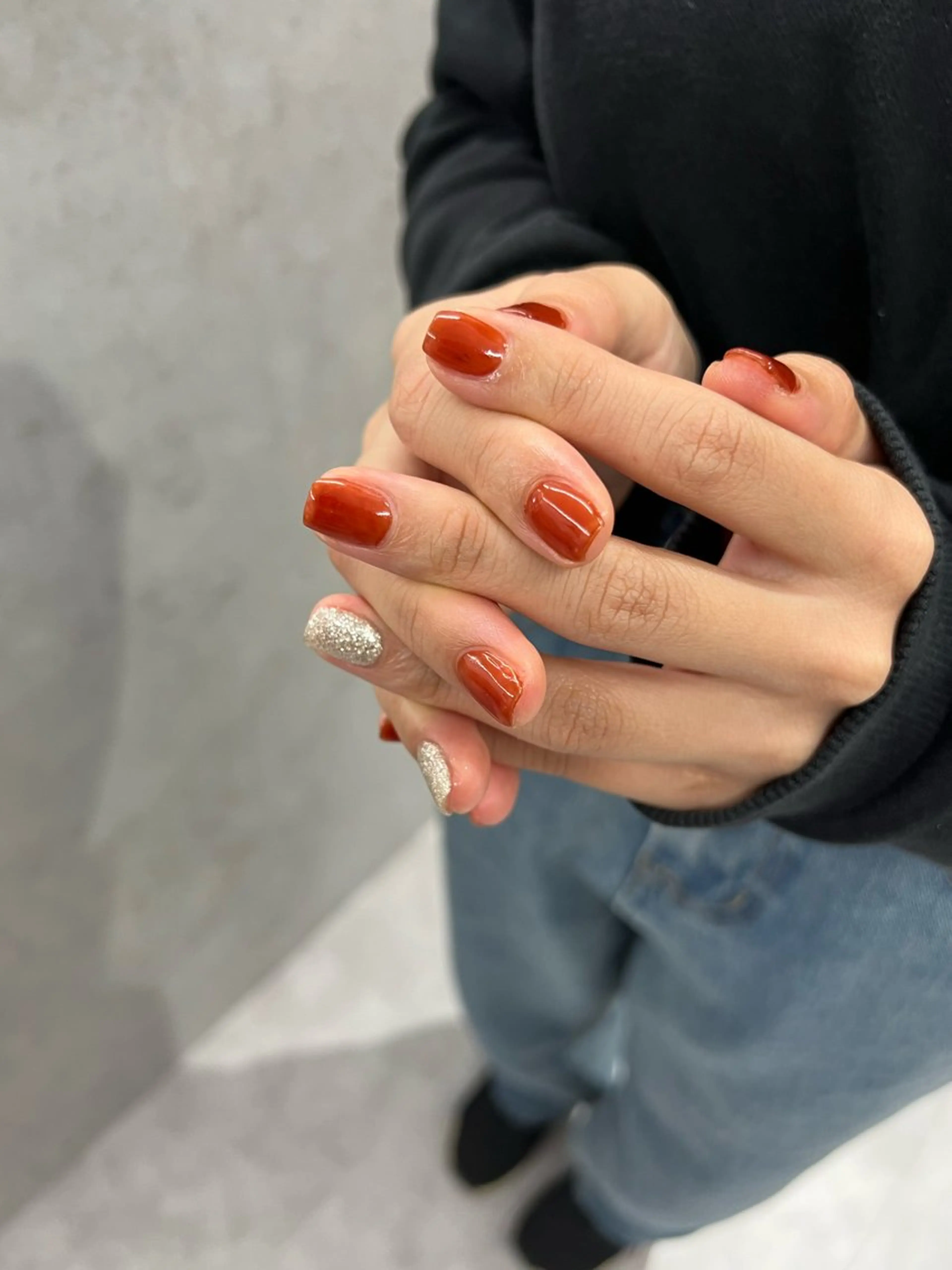ネイル ラメ(グリッター) ハンドネイル ハンドケア Bana_ Nailのネイルデザイン