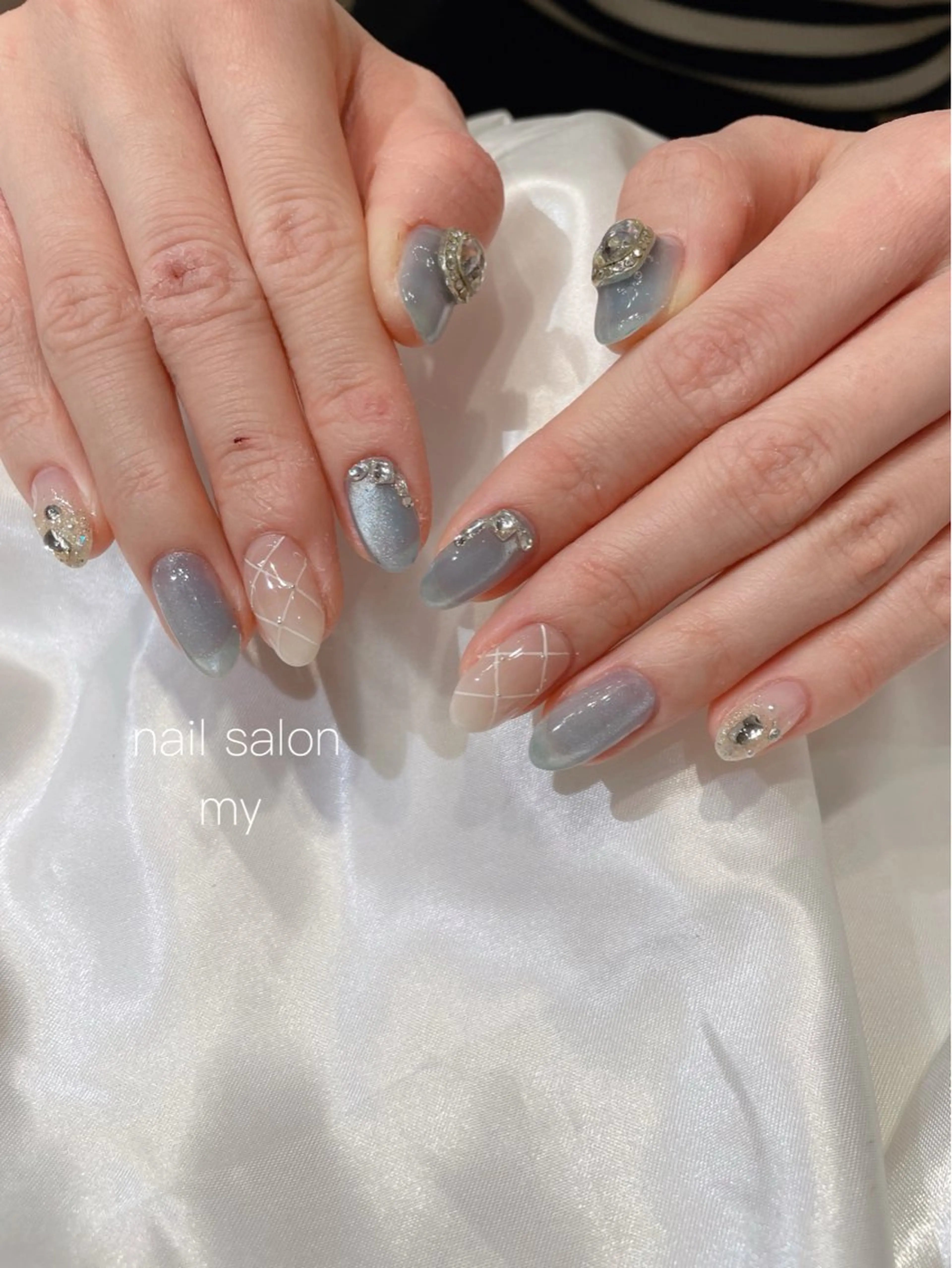 ネイル ジェルネイル 韓国ネイル マグネットネイル ニュアンスネイル パラジェル ハンドネイル Nail salon MY所属・NailSalon MYのネイルデザイン