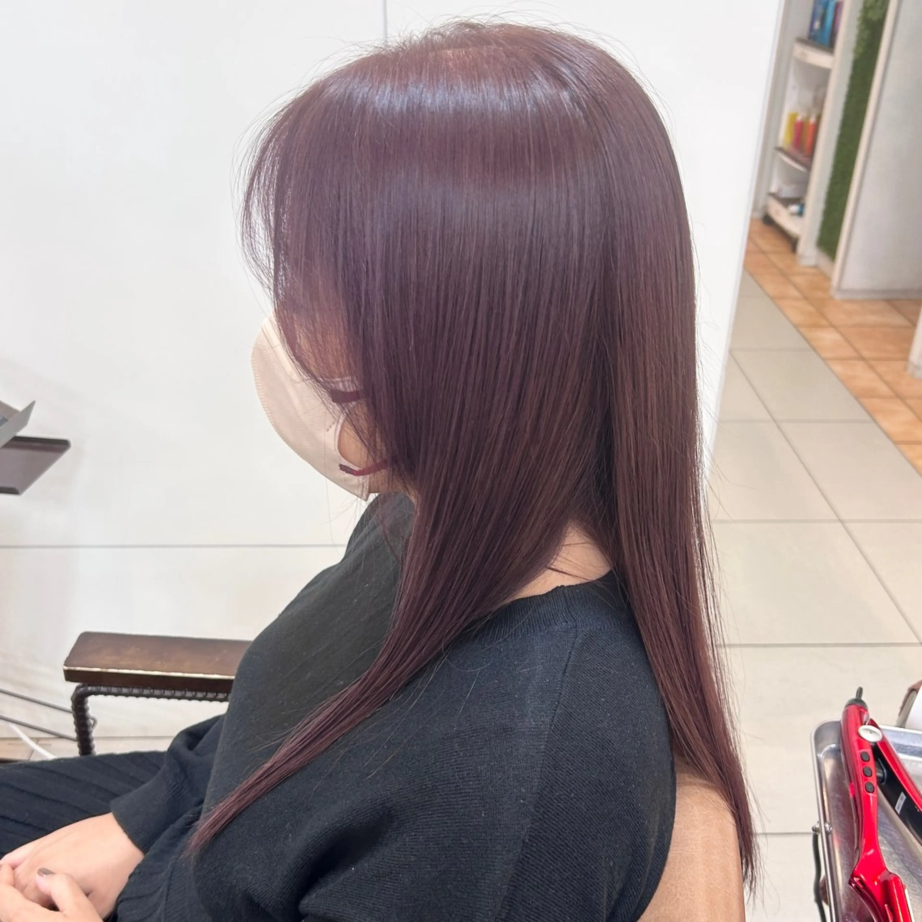 カラー ブリーチ ラベンダーカラー ブリーチなしカラー 栄 こずえのヘアスタイル