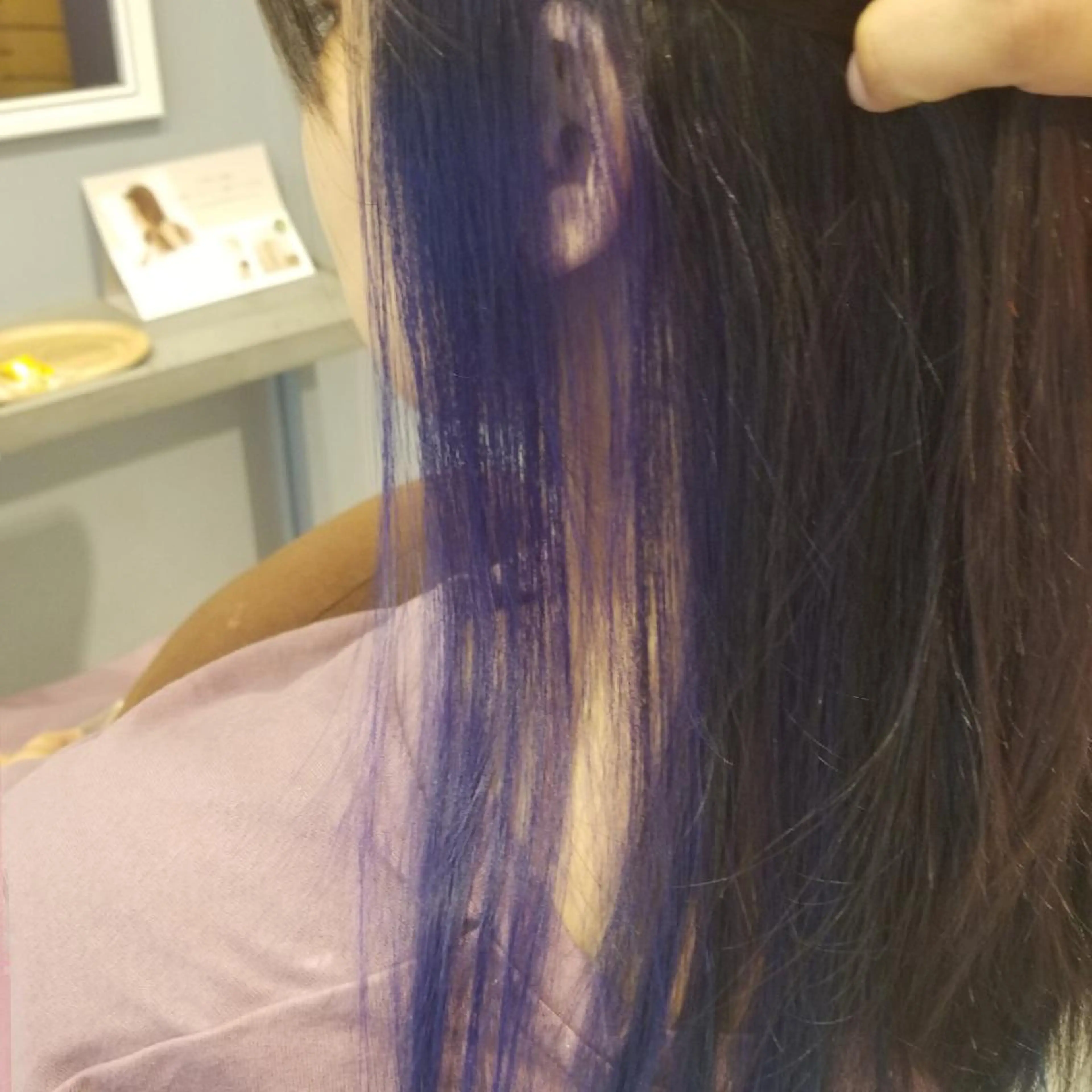 ロング カラー ブルーカラー ヘアカラー Hair&Spa Fleur CHERE所属・HISANAGA YUKAのヘアスタイル