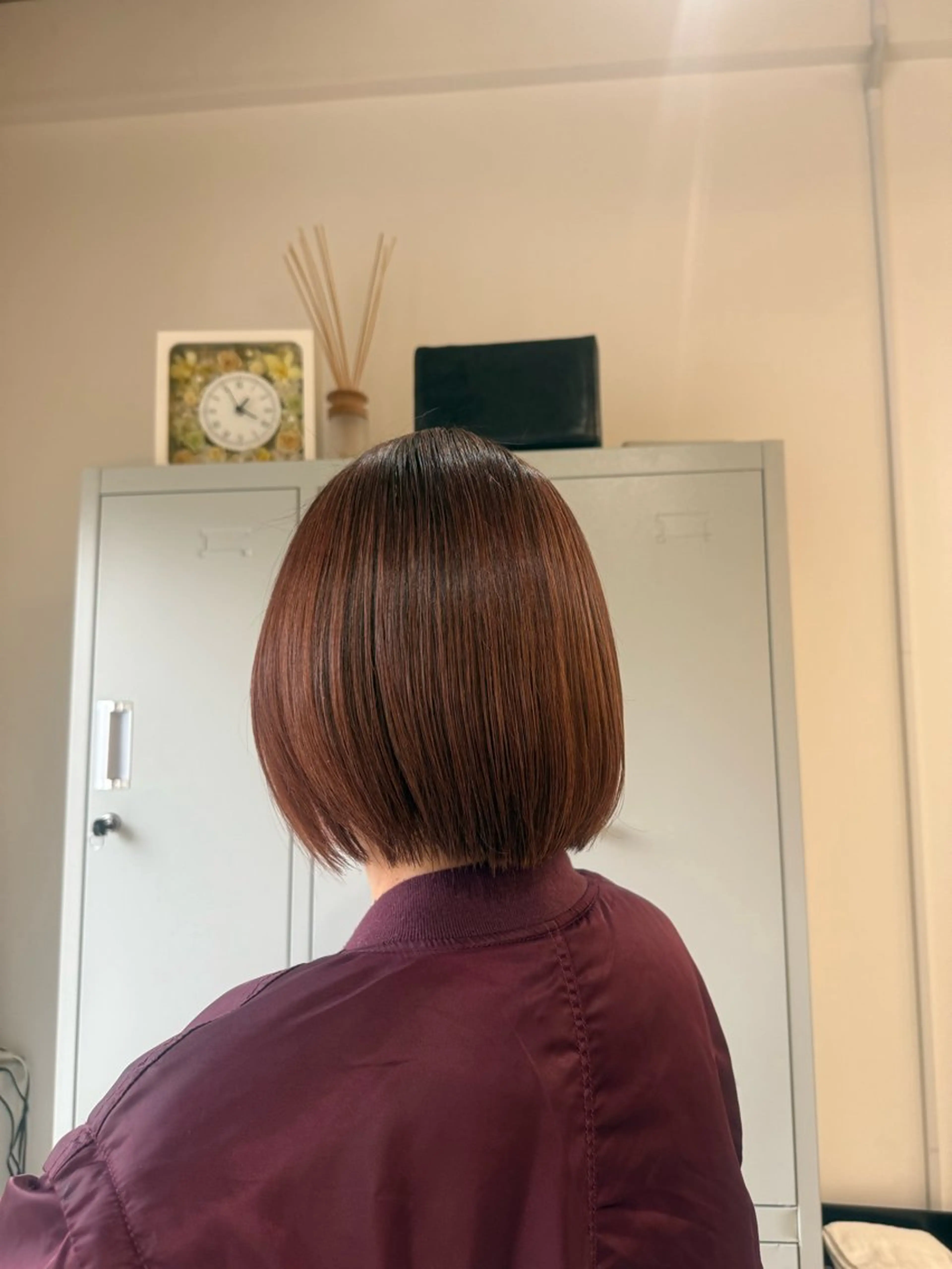 ショート ヘアカラー トリートメント 似合わせカット🫧 🍒透明感ブリーチのヘアスタイル