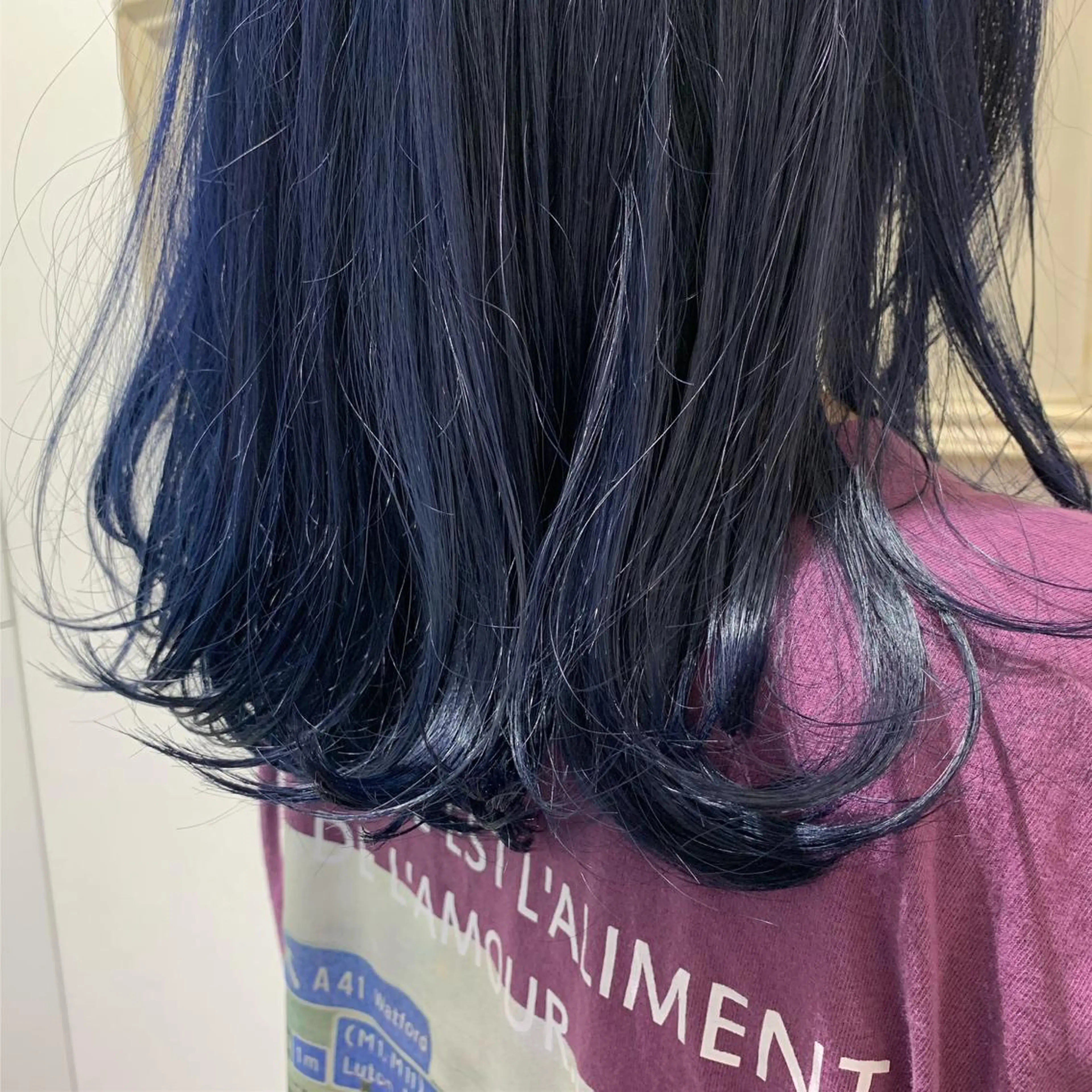 セミロング キクチ リオのヘアスタイル