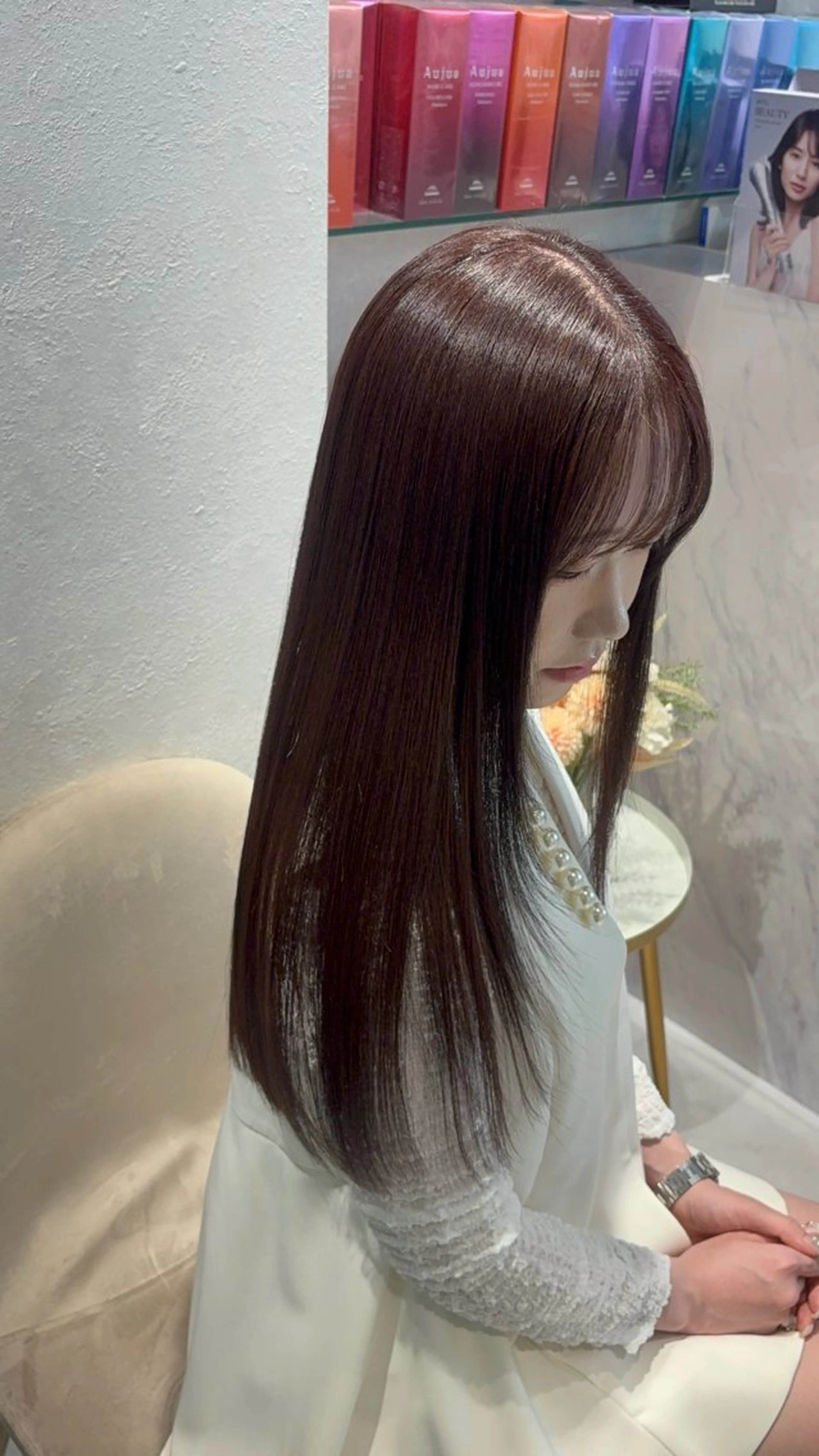 ロング カット ヘアカラー トリートメント 新宿No.1艶髪矯正 美艶カラー/FUKAのヘアスタイル