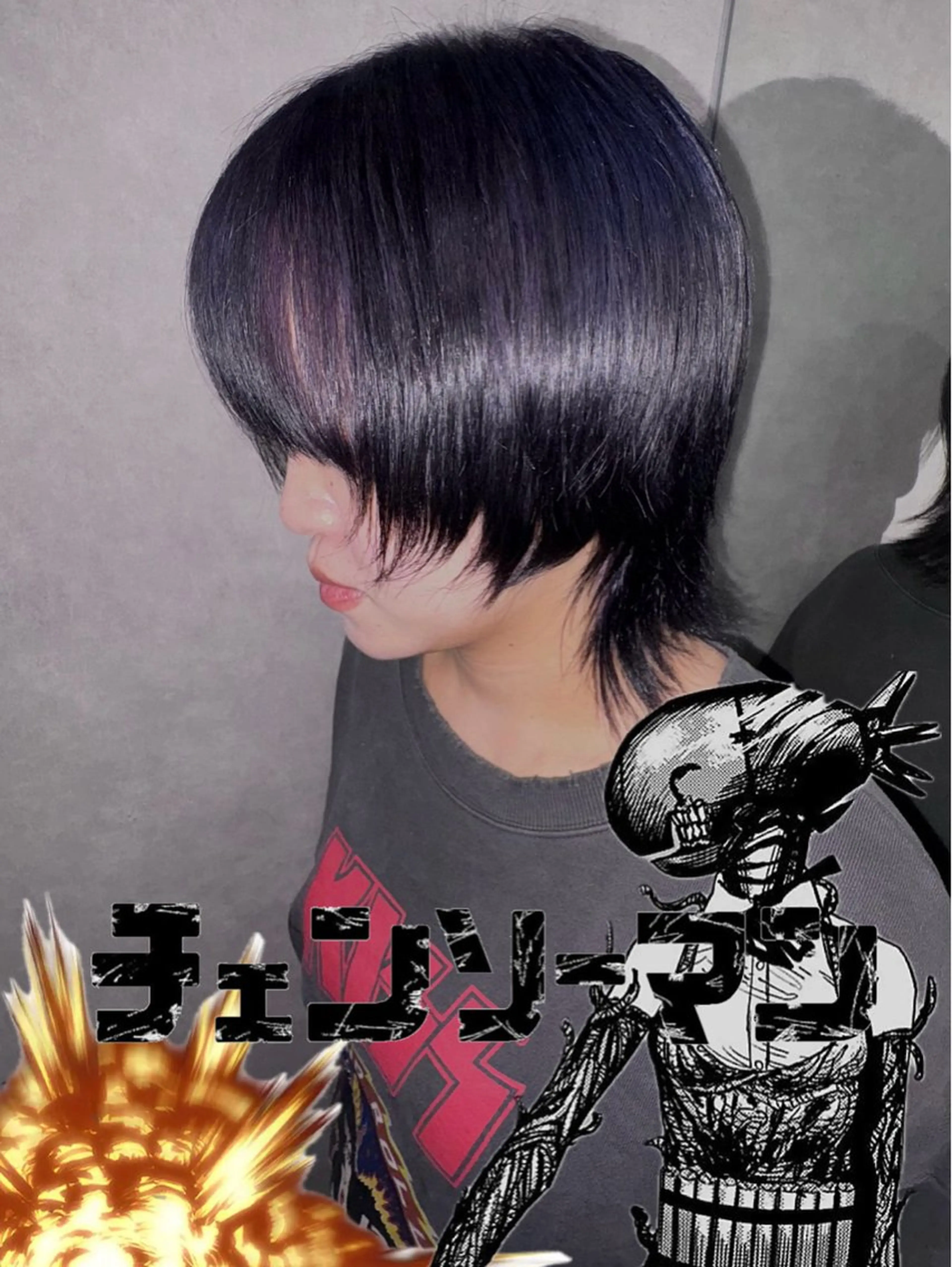 カラー がわ/推し髪 /ブリーチカラーのヘアスタイル