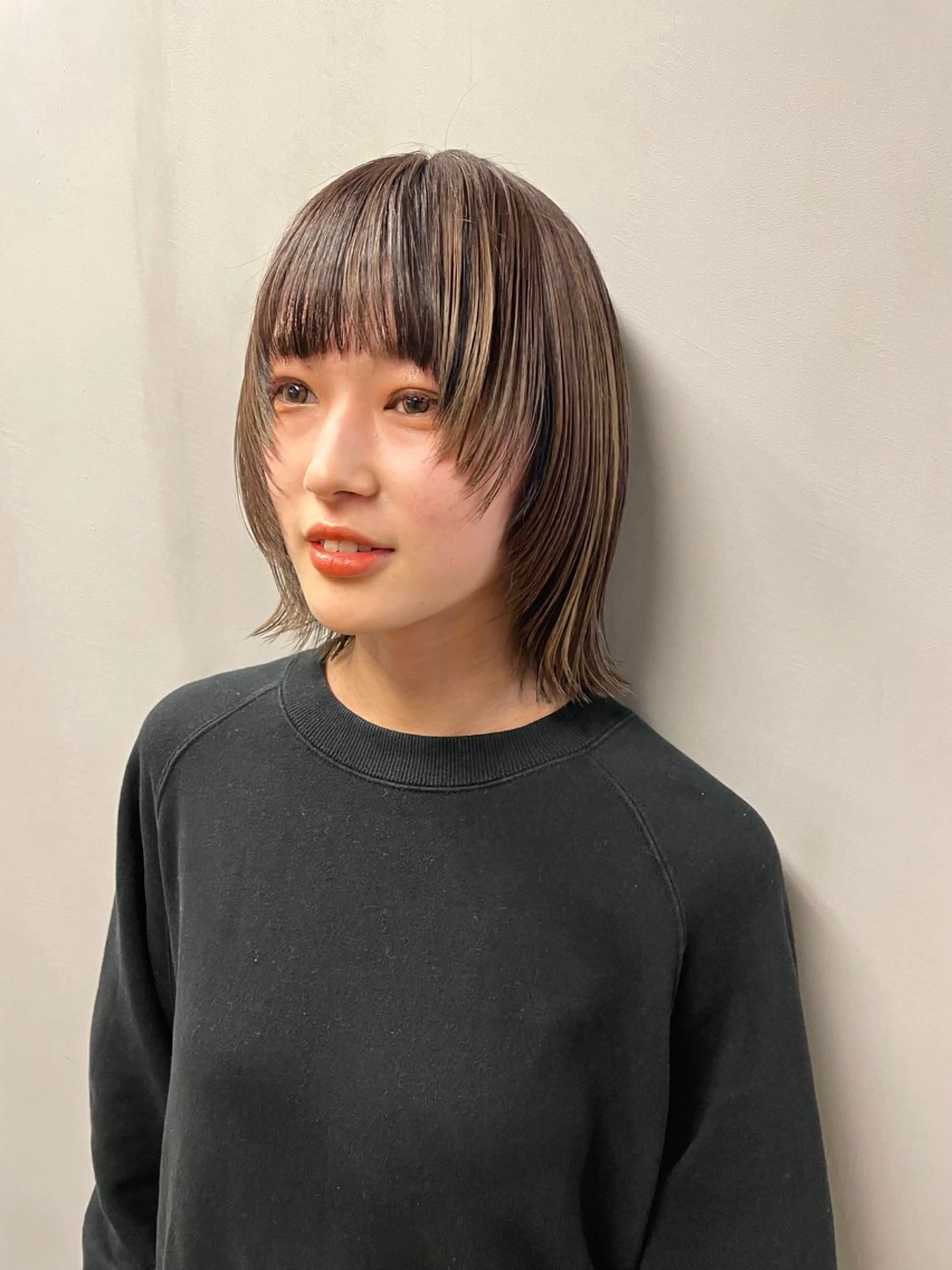 ミディアム カラー パーマ ヘアアレンジ メンズ レイヤーカット カット ヘアカラー トリートメント tatsumi/ボブ ウルフ/レイヤーのヘアスタイル
