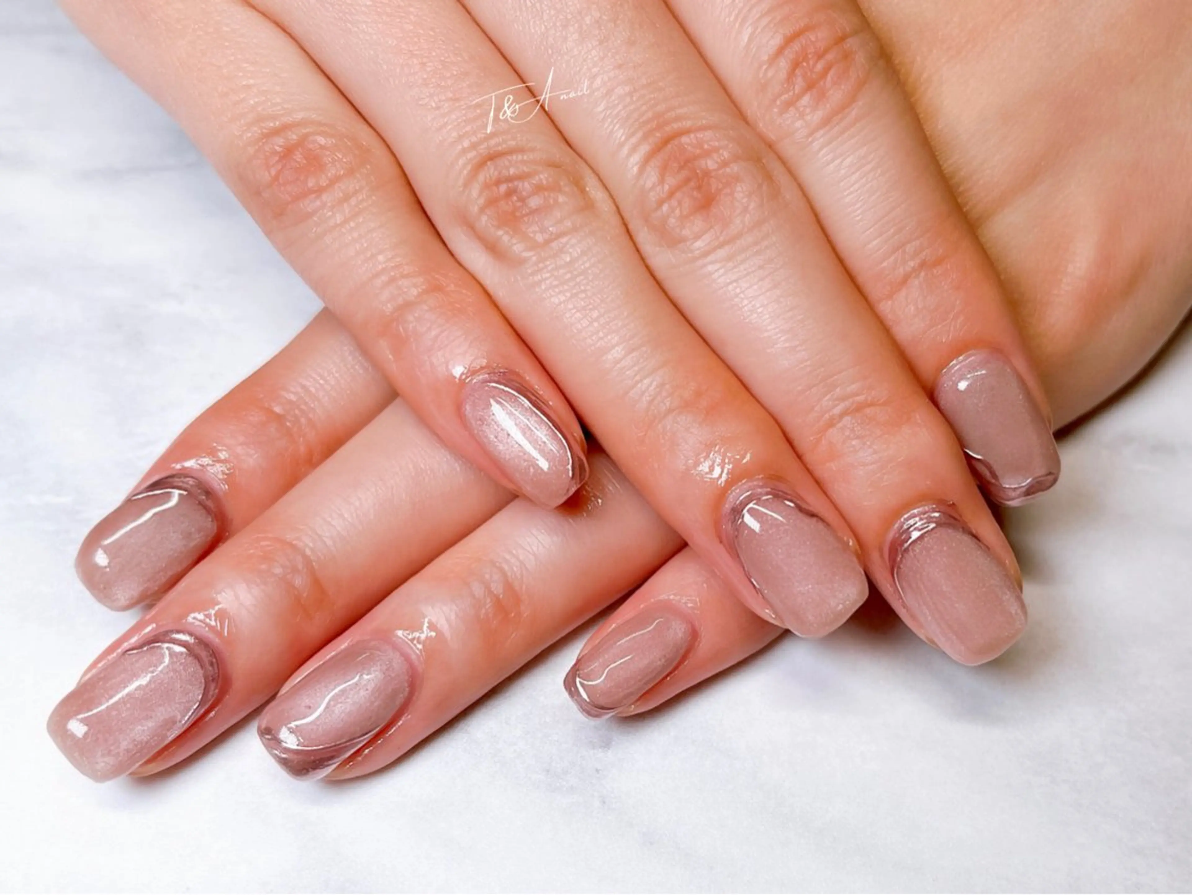 ネイル ジェルネイル マグネットネイル ニュアンスネイル オフィスネイル スカルプネイル ハンドネイル T&A nailのネイルデザイン