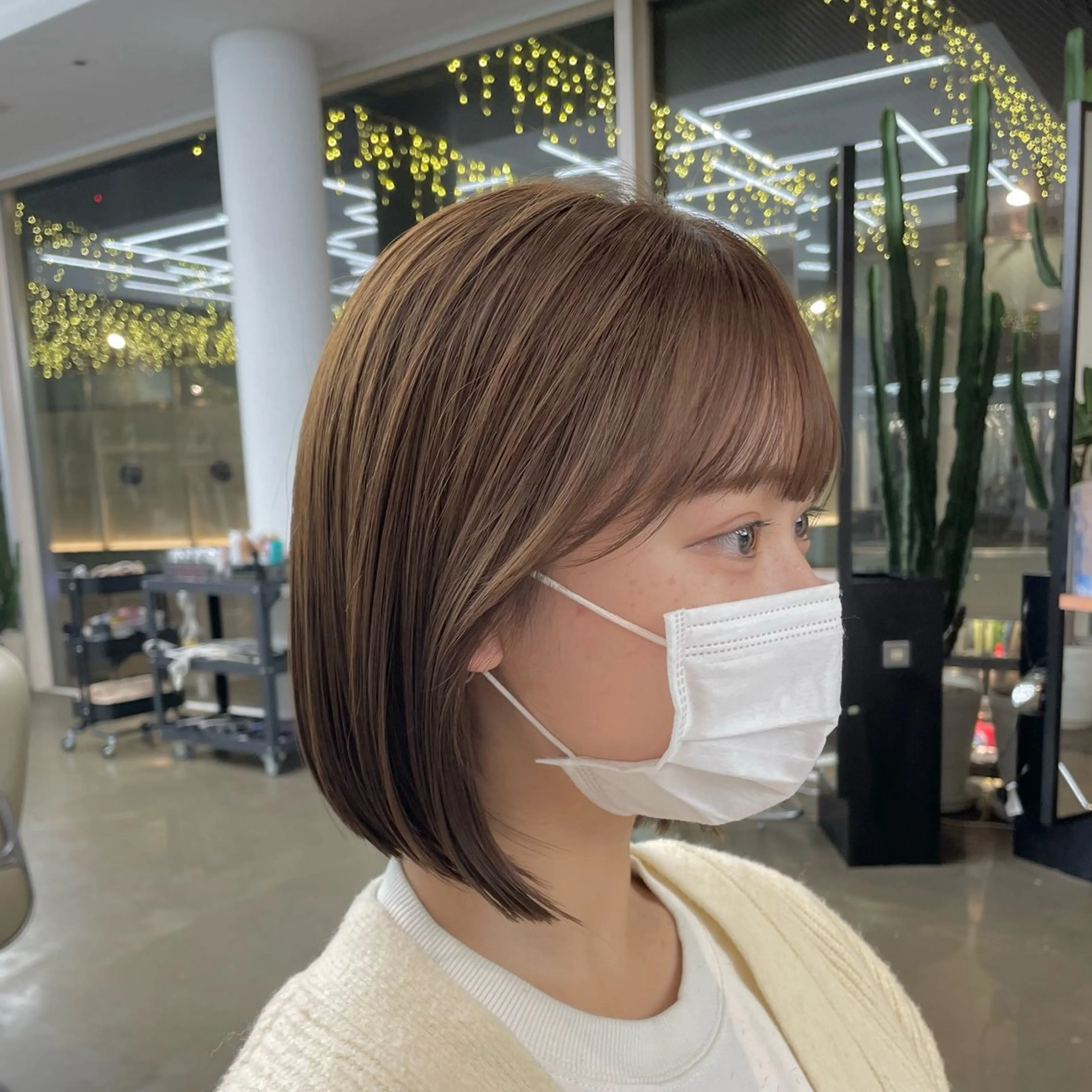 ショート カット トリートメント ヘアセット 🍑まき/カット /髪質改善カラー🍑のヘアスタイル
