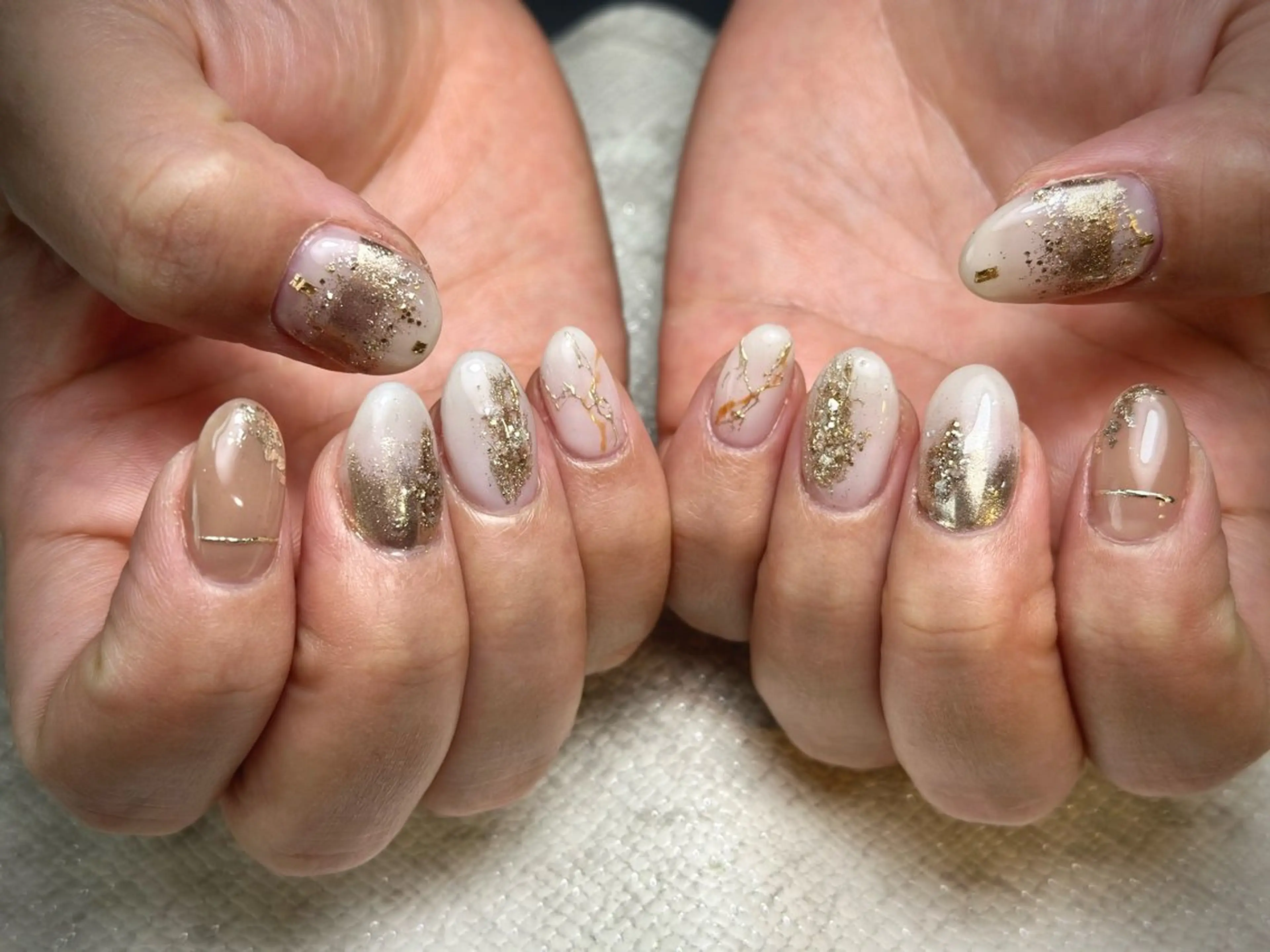 ネイル La vie mi nailニュアンスのネイルデザイン