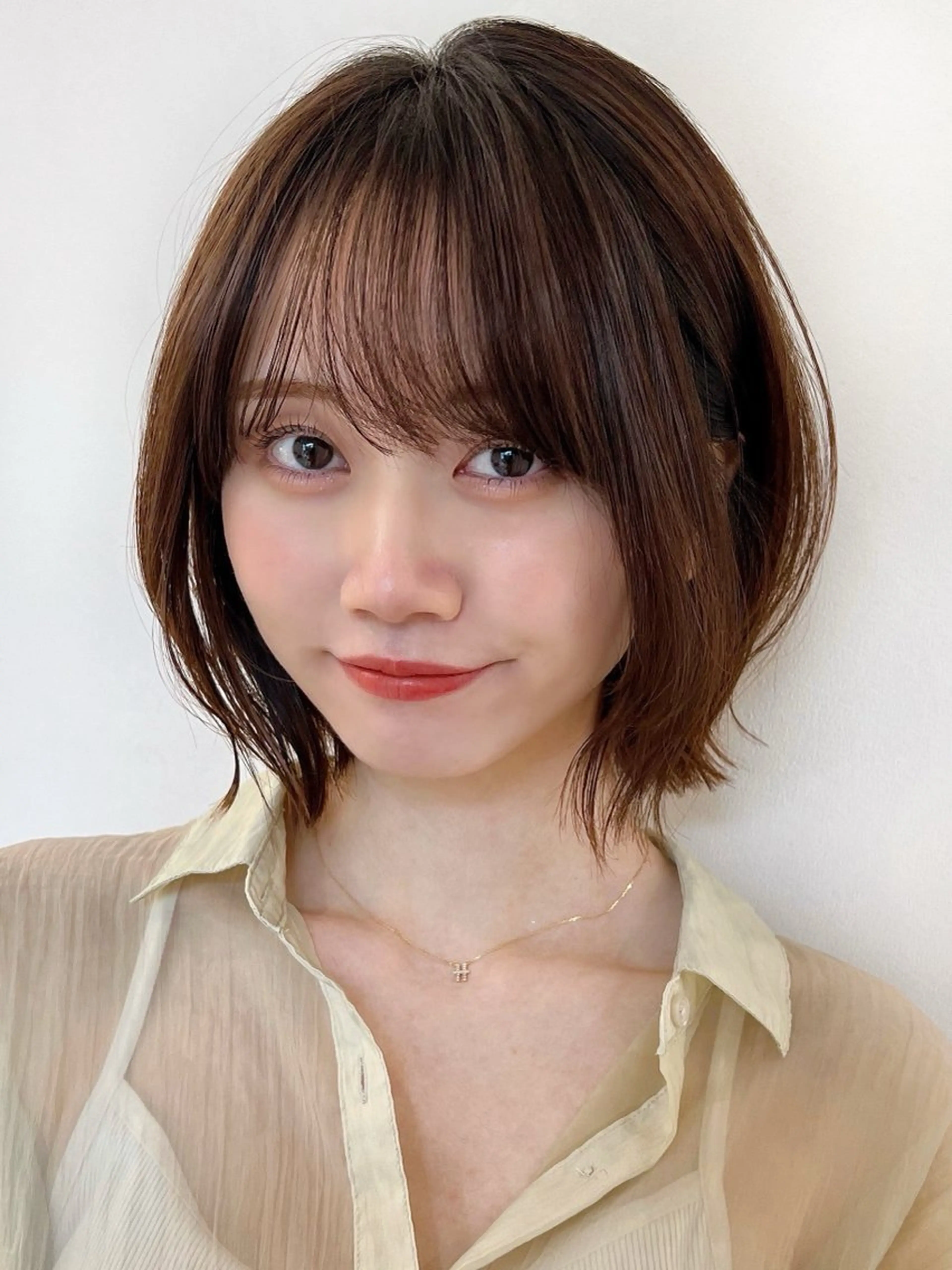 ショート Say.石川葵 ショートボブ前髪のヘアスタイル