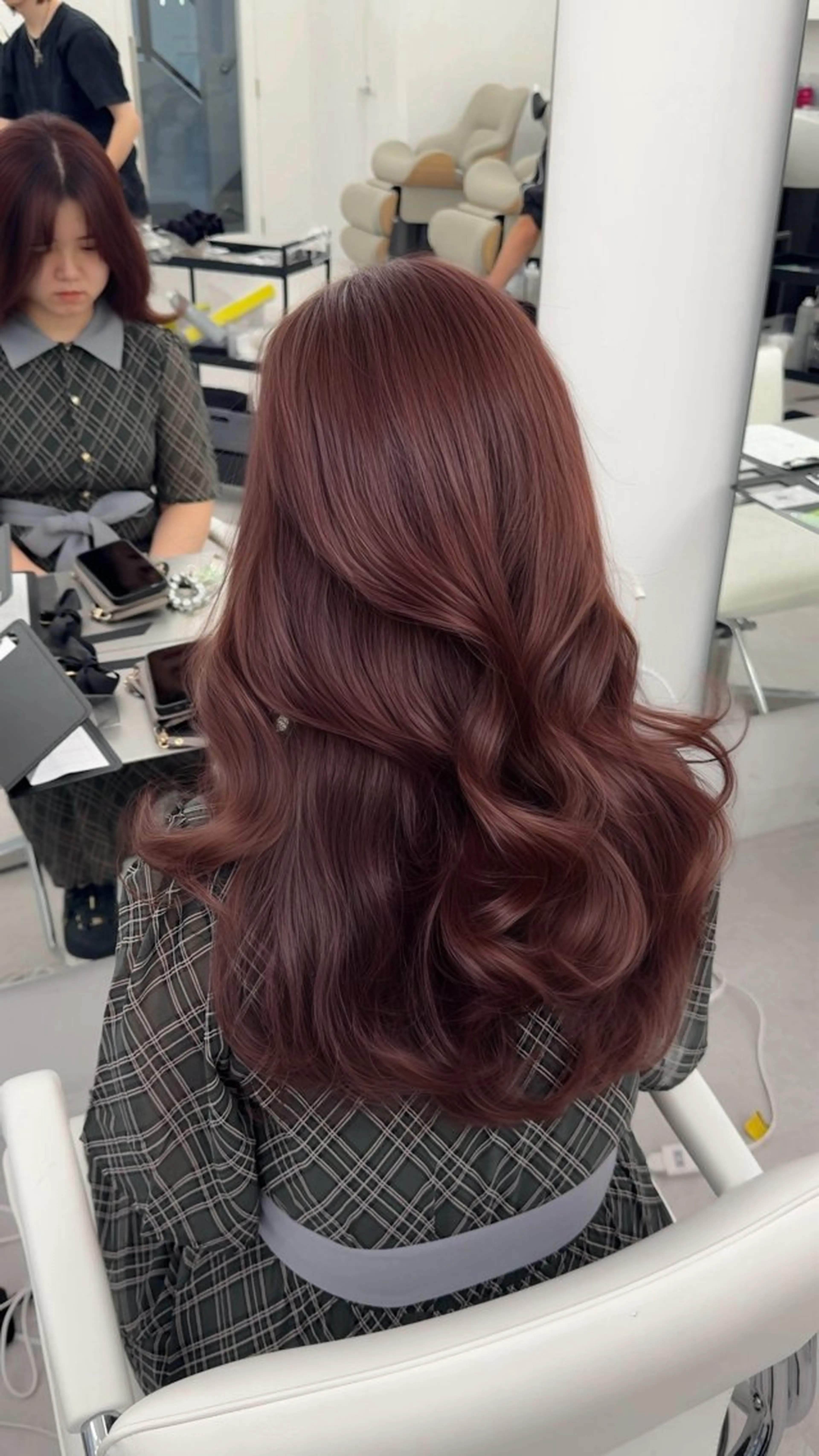 セミロング カラー ヘアアレンジ 最小顔周り&レイヤー 特化/池袋/kokiのヘアスタイル