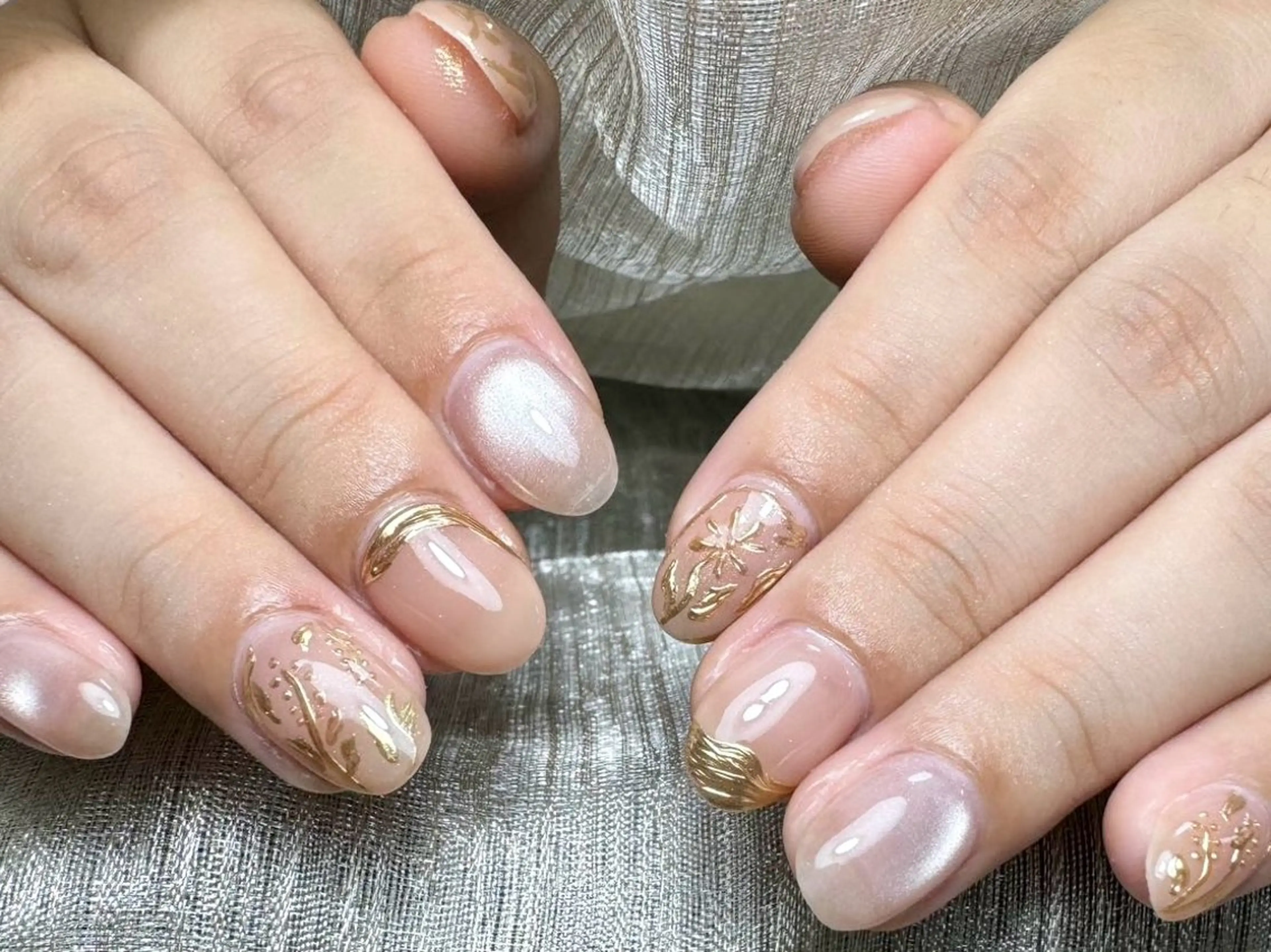 ネイル 持ち込み ハンドネイル ハンドケア 💕ドリーミー ネイル💕のネイルデザイン