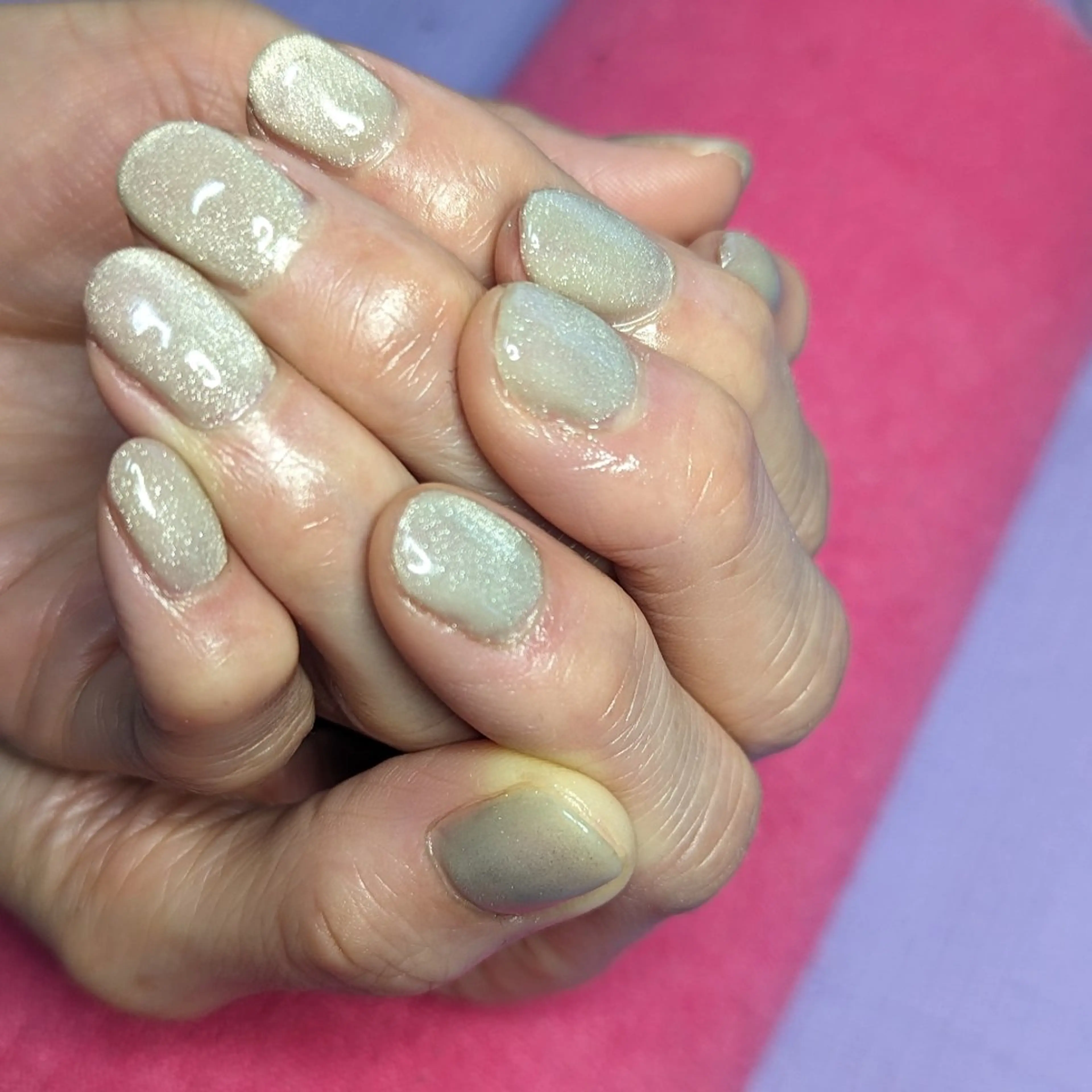 ネイル マグネットネイル ワンカラーネイル ✨ameru✨ nailsalonのネイルデザイン