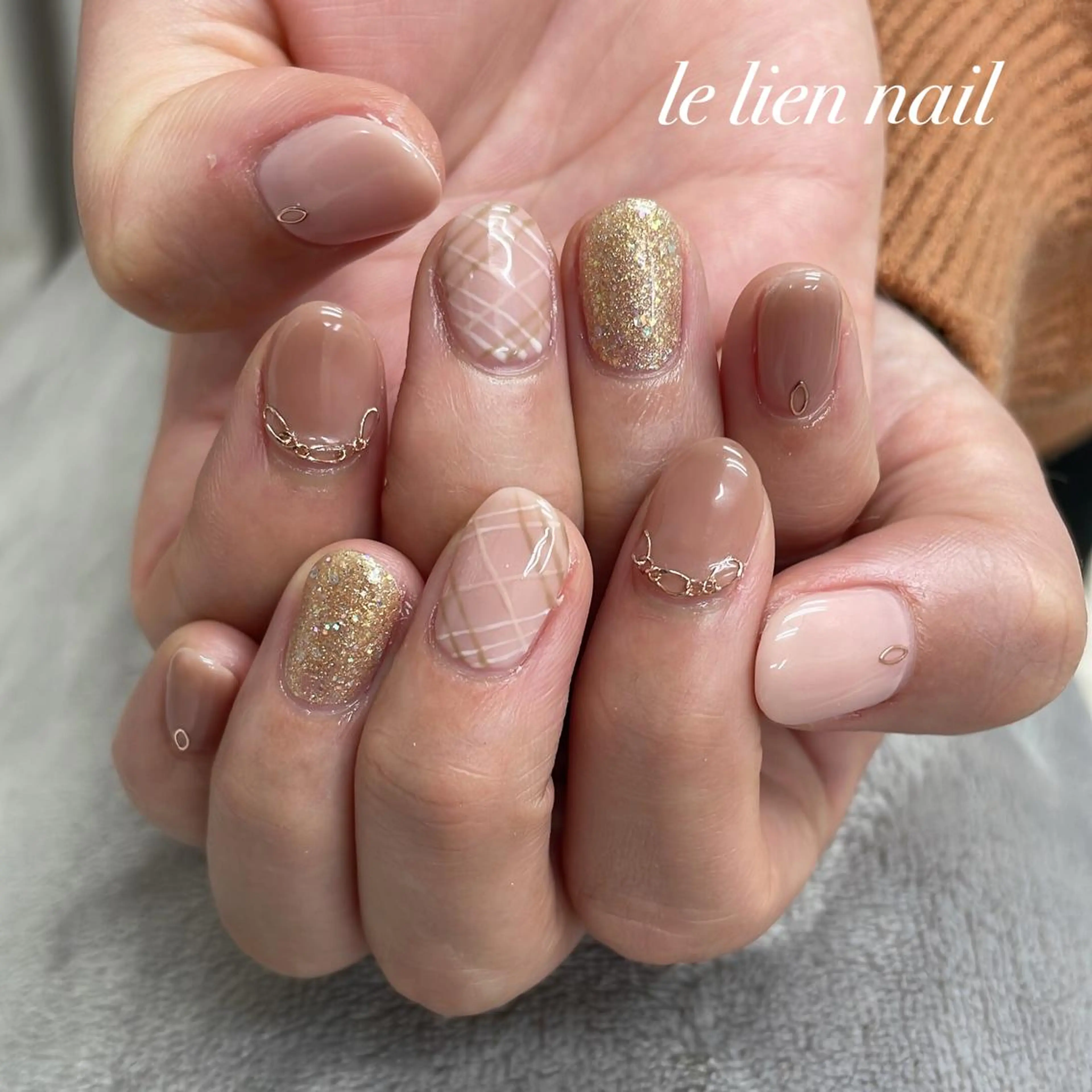 ショート ハンドネイル le lien nailのネイルデザイン