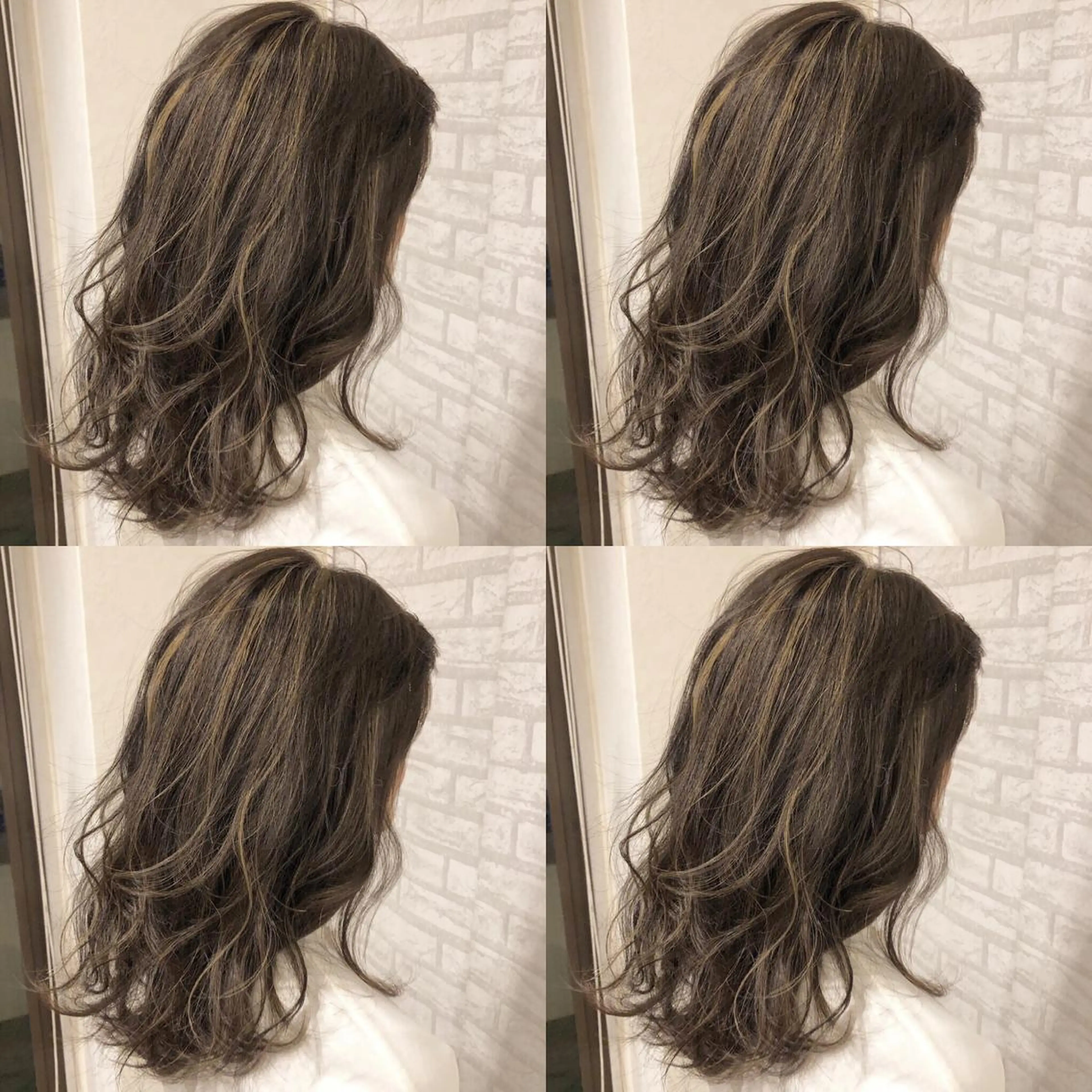 ミディアム カラー ハイライトカラー ハイライト カット ヘアカラー トリートメント JIL BLAN 京都のヘアスタイル