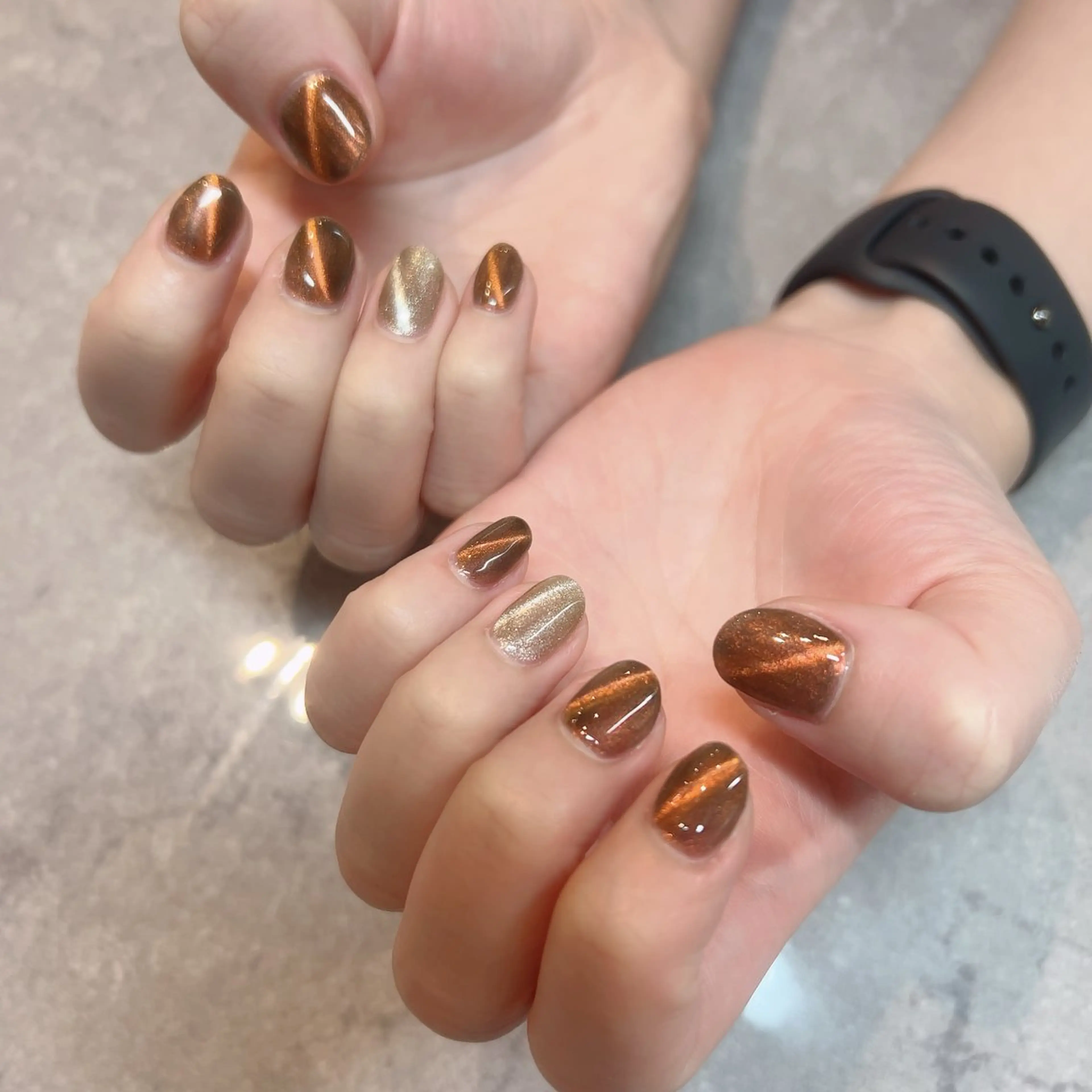 ネイル キラキラネイル マグネットネイル S Konomiのネイルデザイン