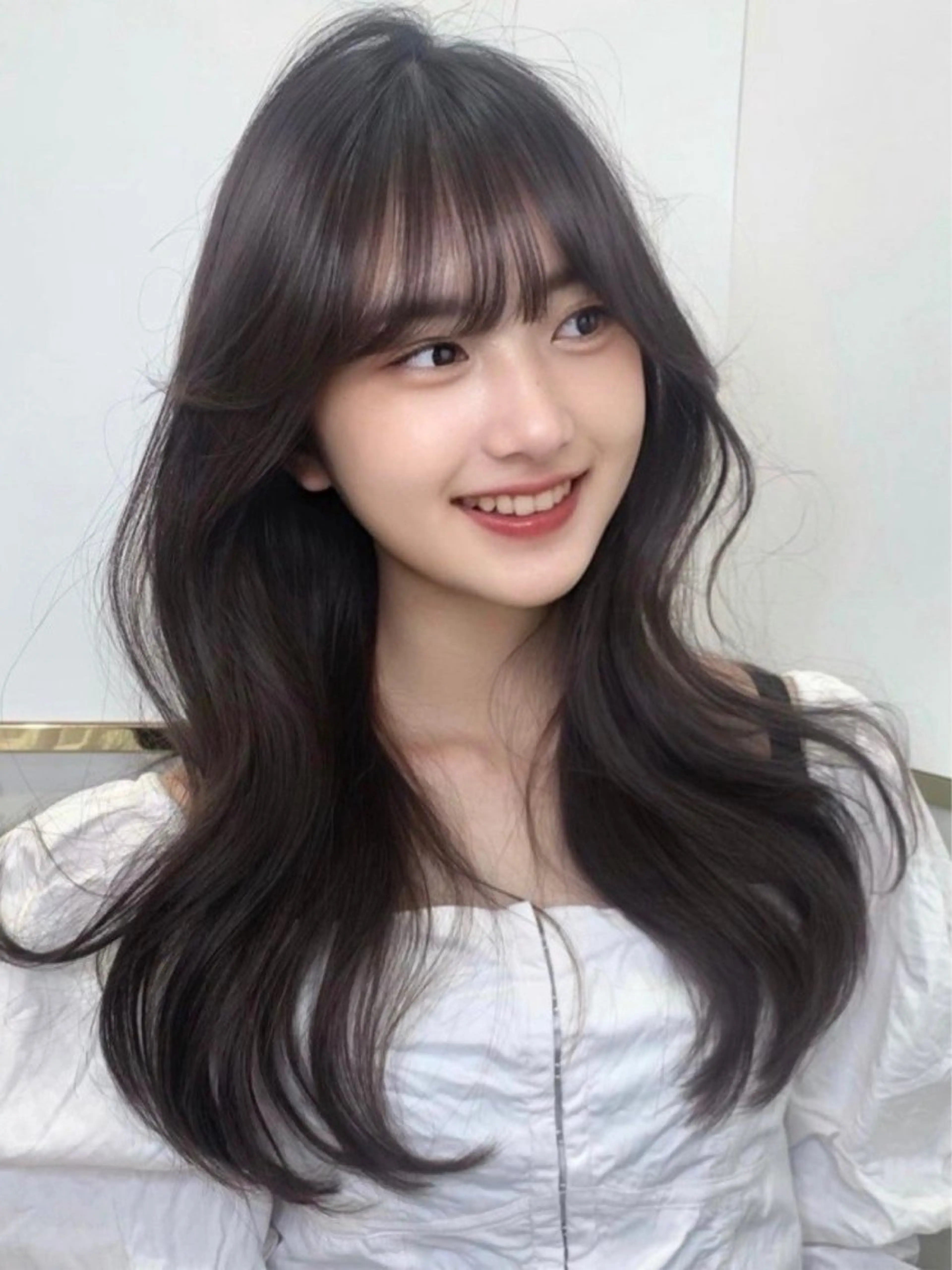 ロング カラー 黒髪 透明感カラー カット ヘアカラー Coreさち 【カットモデル募集】のヘアスタイル