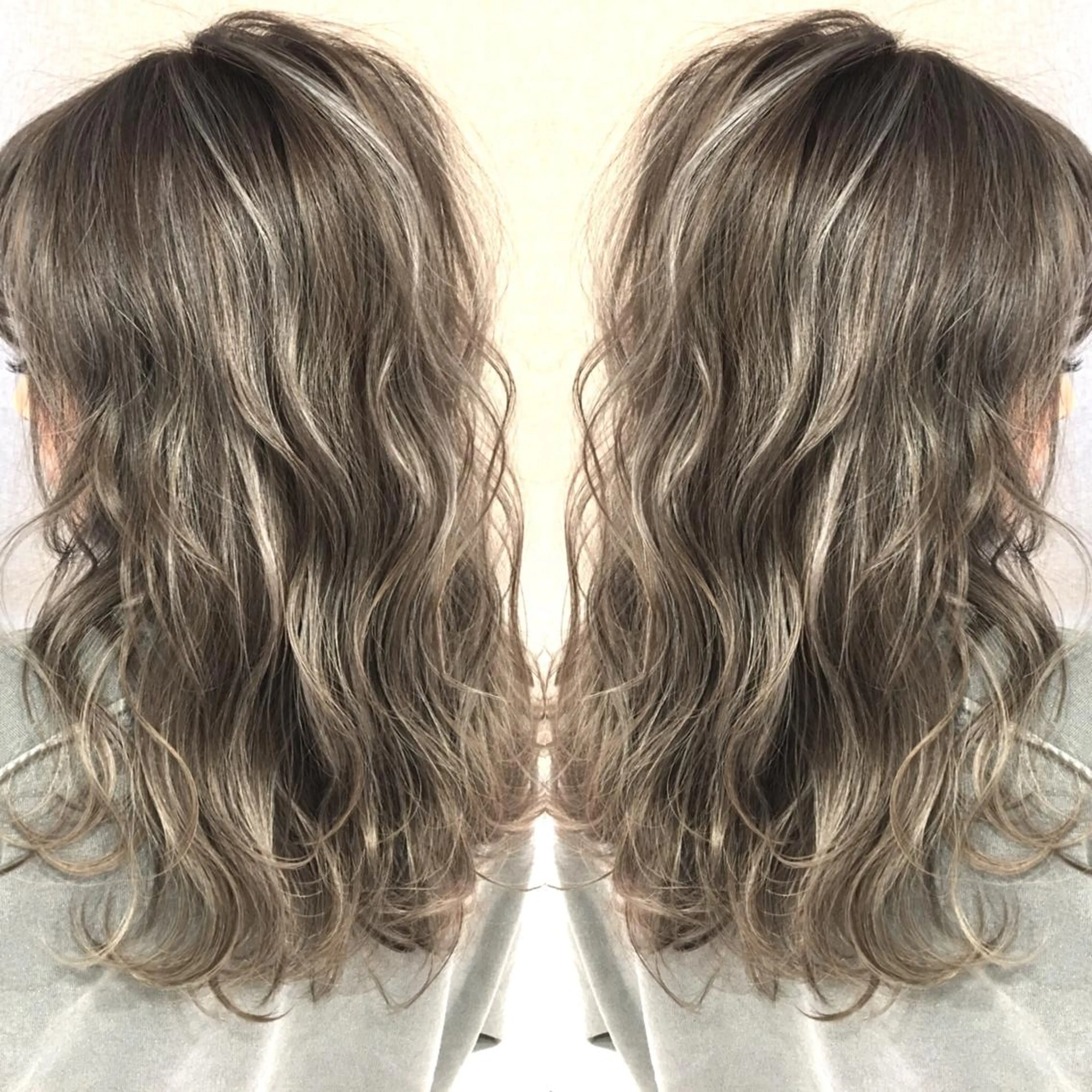 セミロング カラー ネイル マツエク・マツパ ヘアカラー トリートメント 井上 一平のヘアスタイル