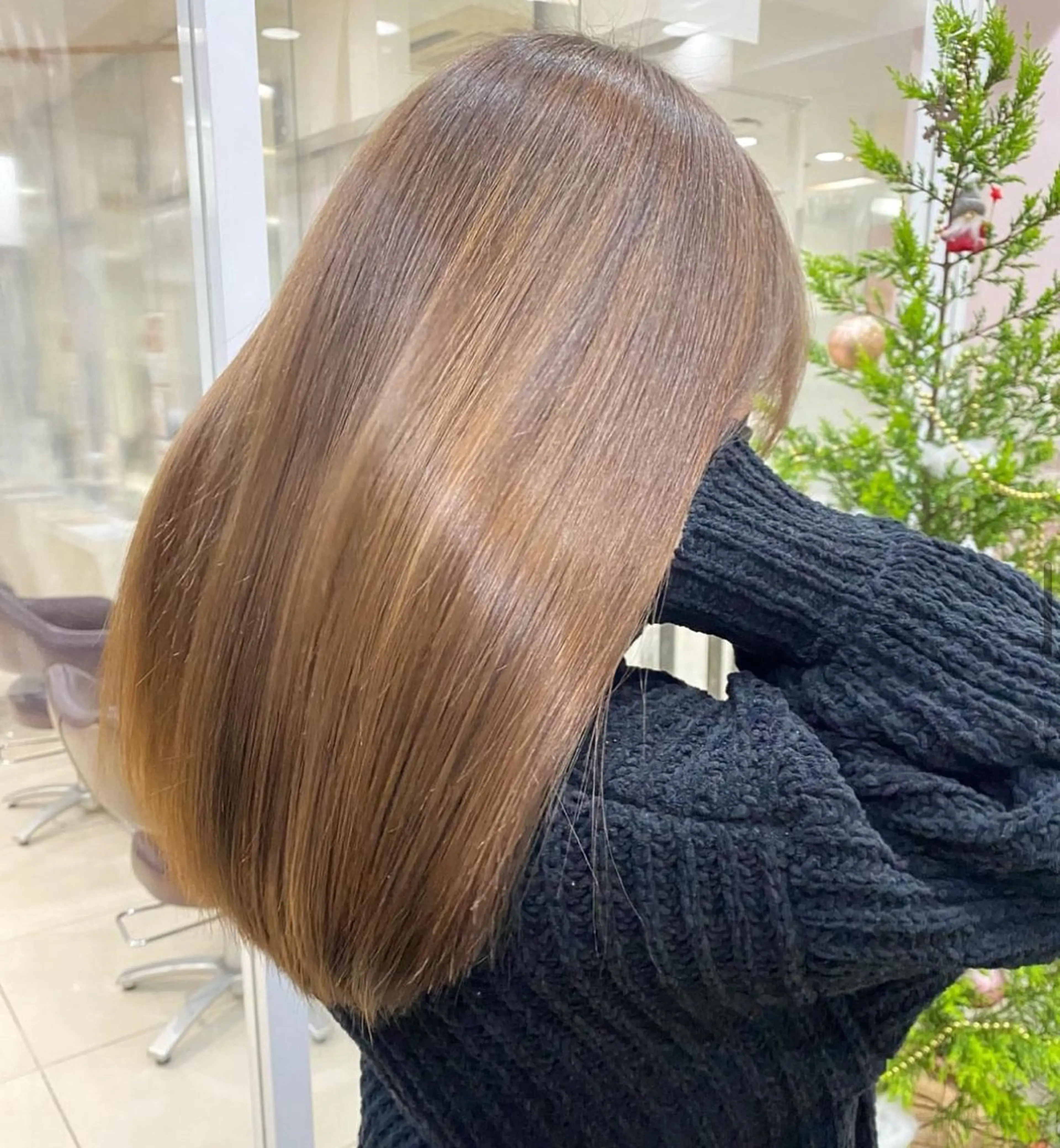 セミロング カラー Happiness王寺店所属・8月限定パーマ大募集 ✨中野悠のヘアスタイル