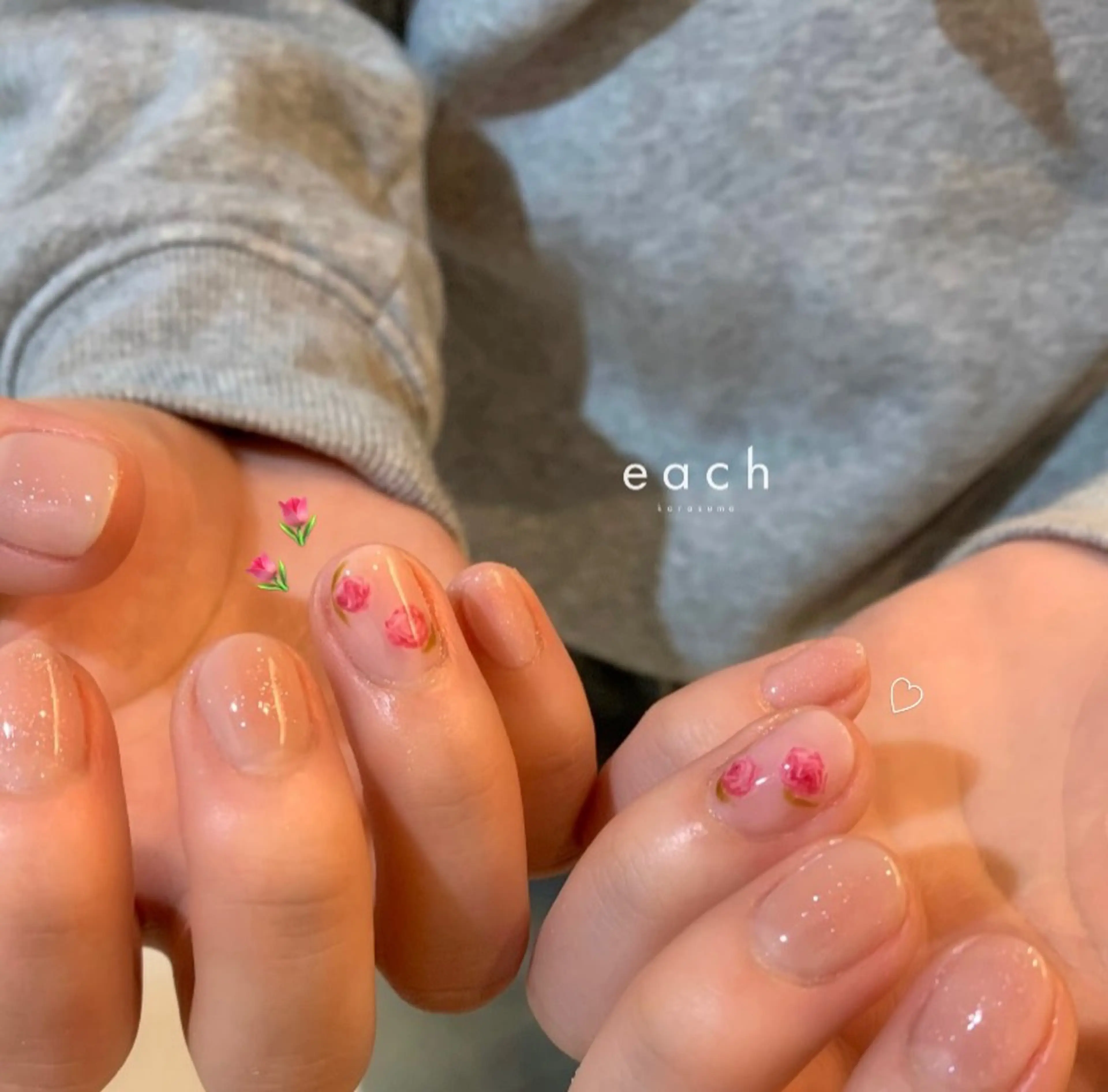 ネイル ハンドネイル each Hibikiのネイルデザイン