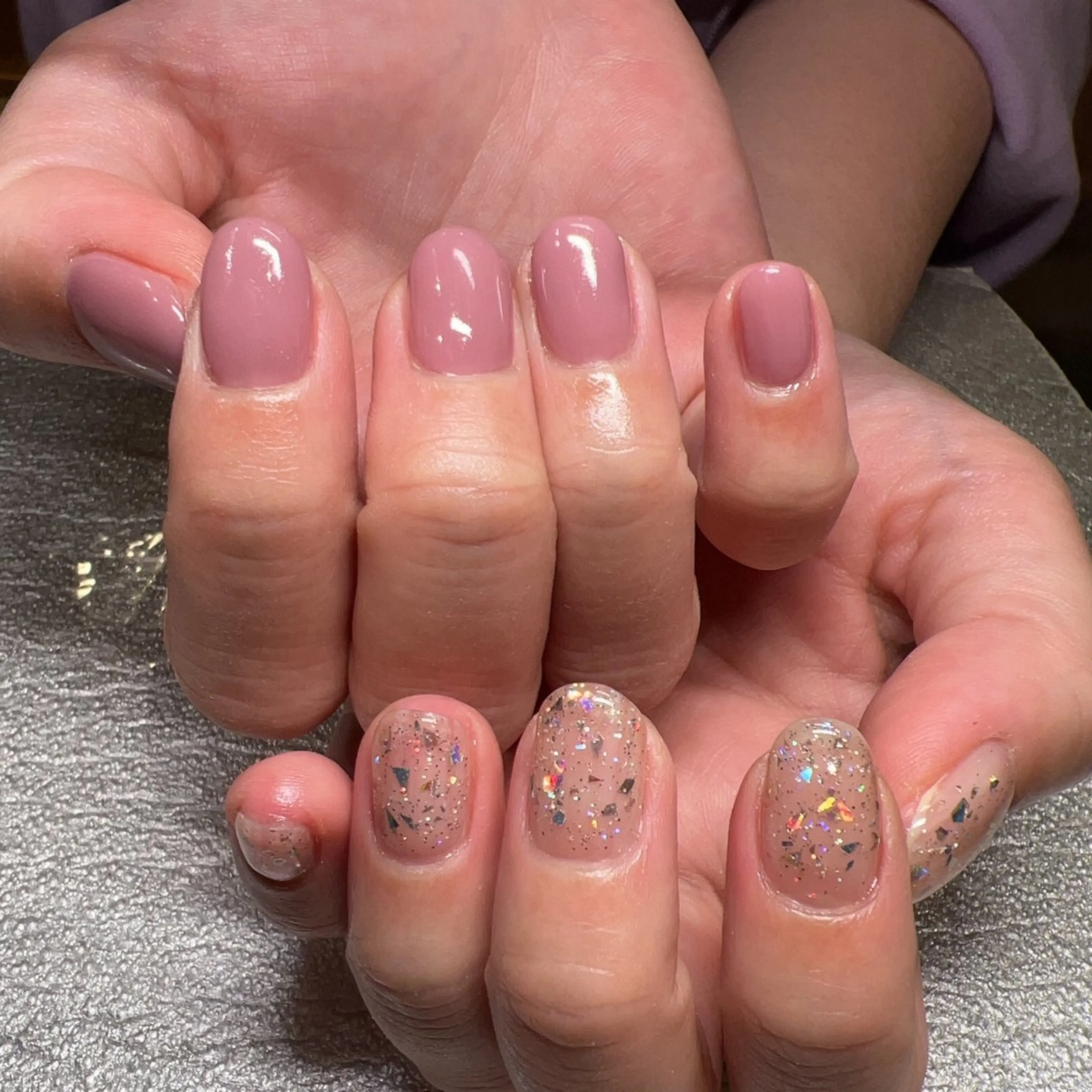 ネイル パープル Total Beauty Salon CURE 津田沼店所属・イエティ .のネイルデザイン