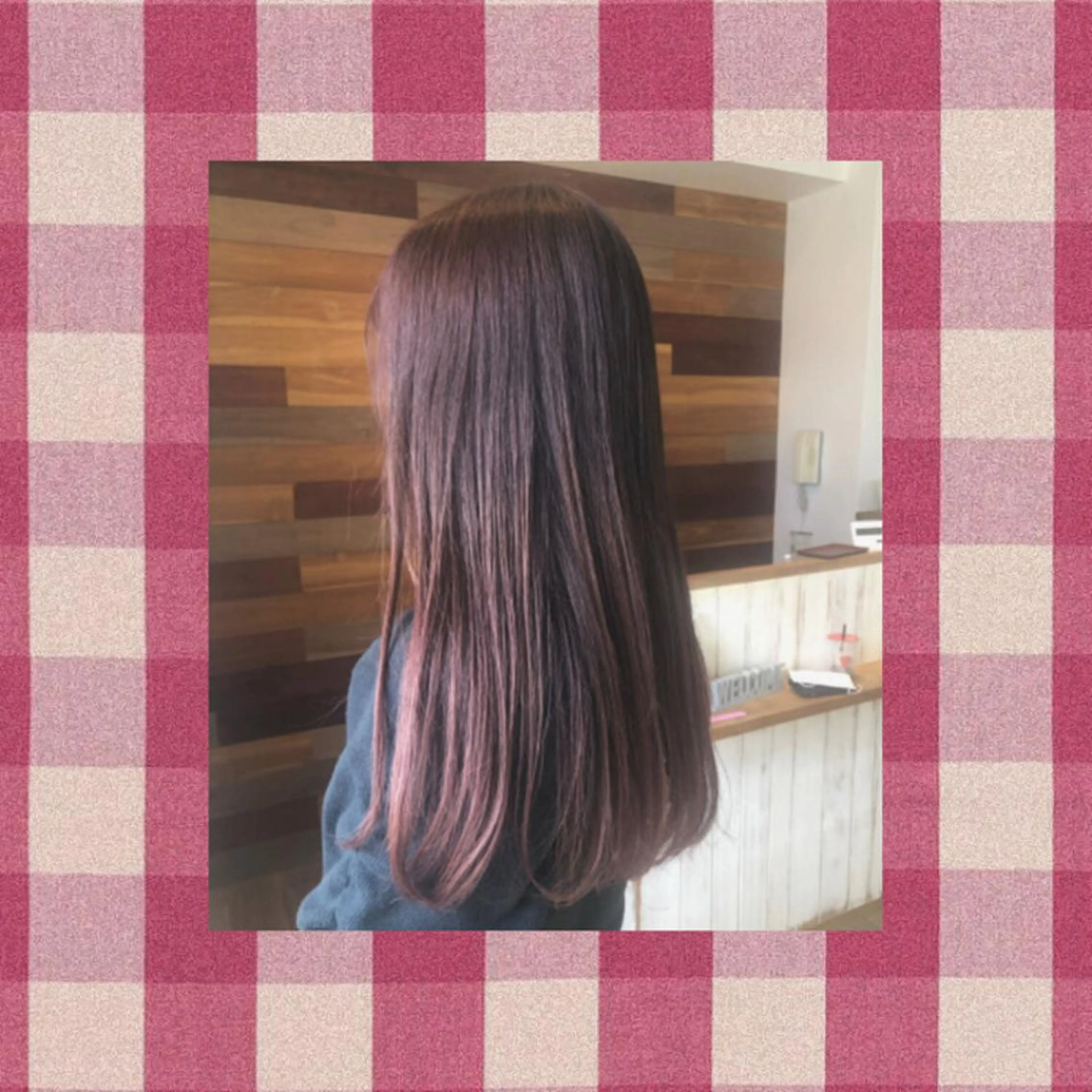 ロング カラー ピンクカラー トリートメント なつき/艶ピンク/ girly hairのヘアスタイル