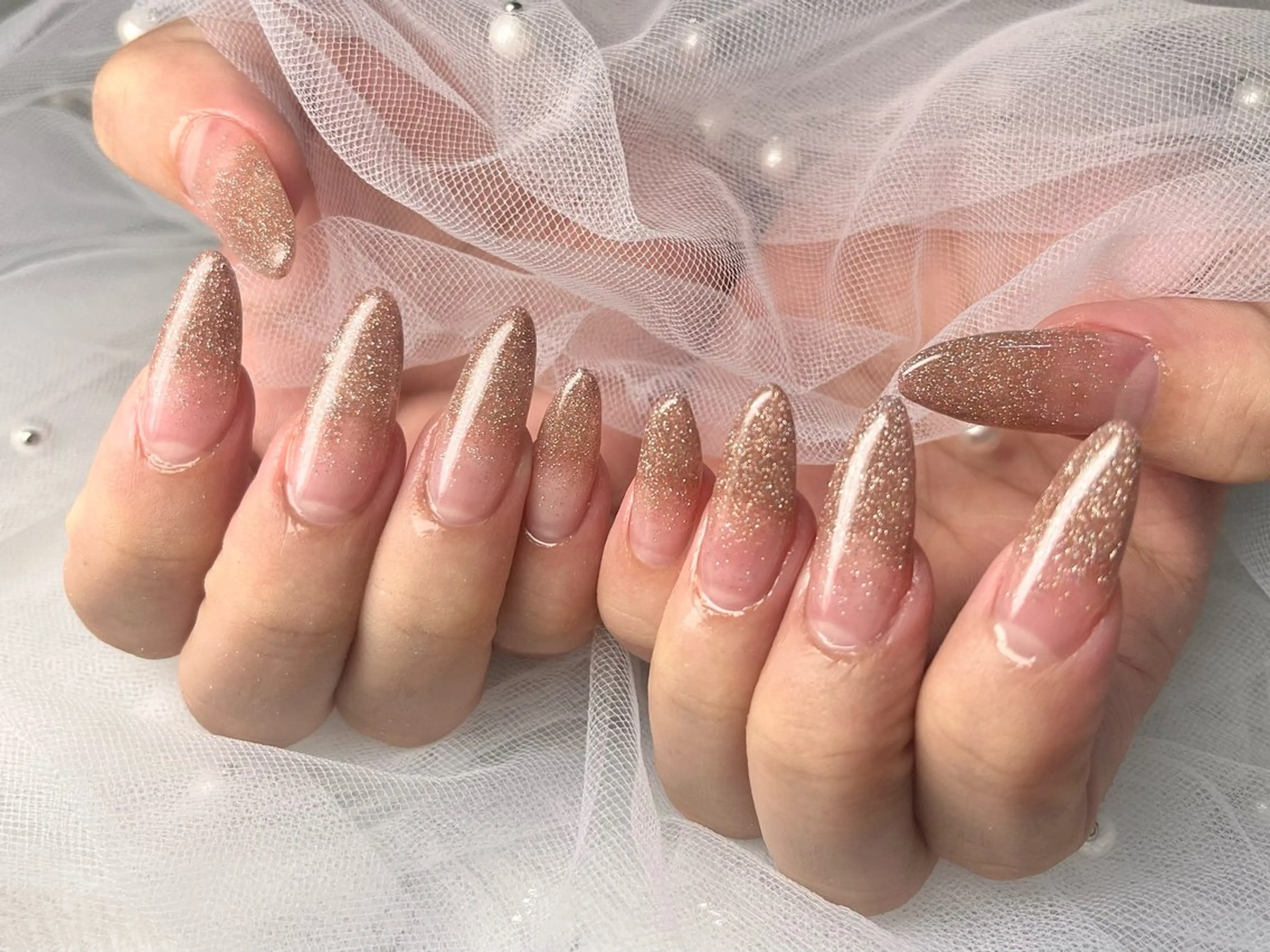 ネイル シンプルネイル ネイルチップ ハンドネイル Queen nail 北堀江 ASUKAのネイルデザイン