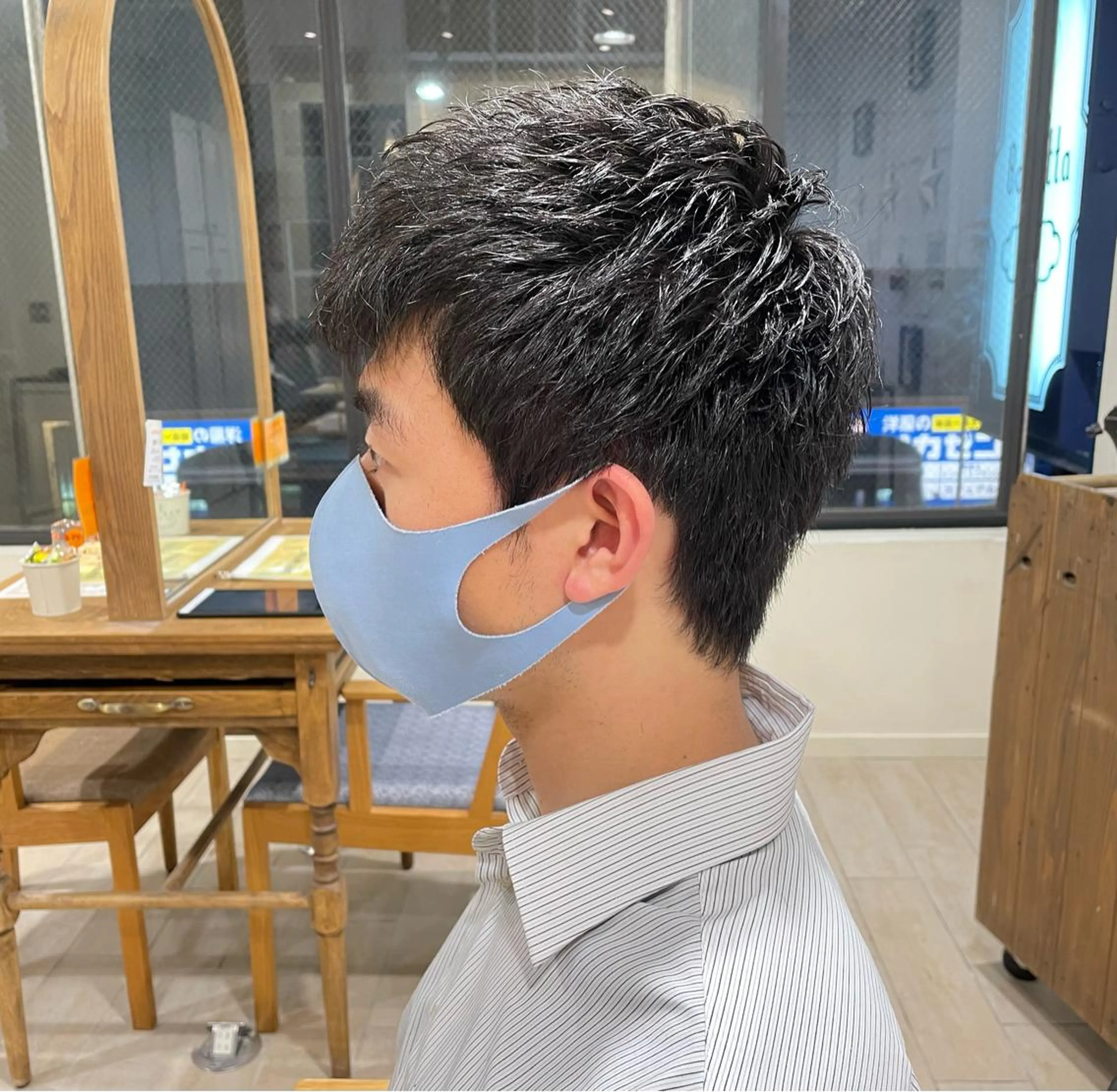 メンズ カット パーマ すげ さやかのヘアスタイル