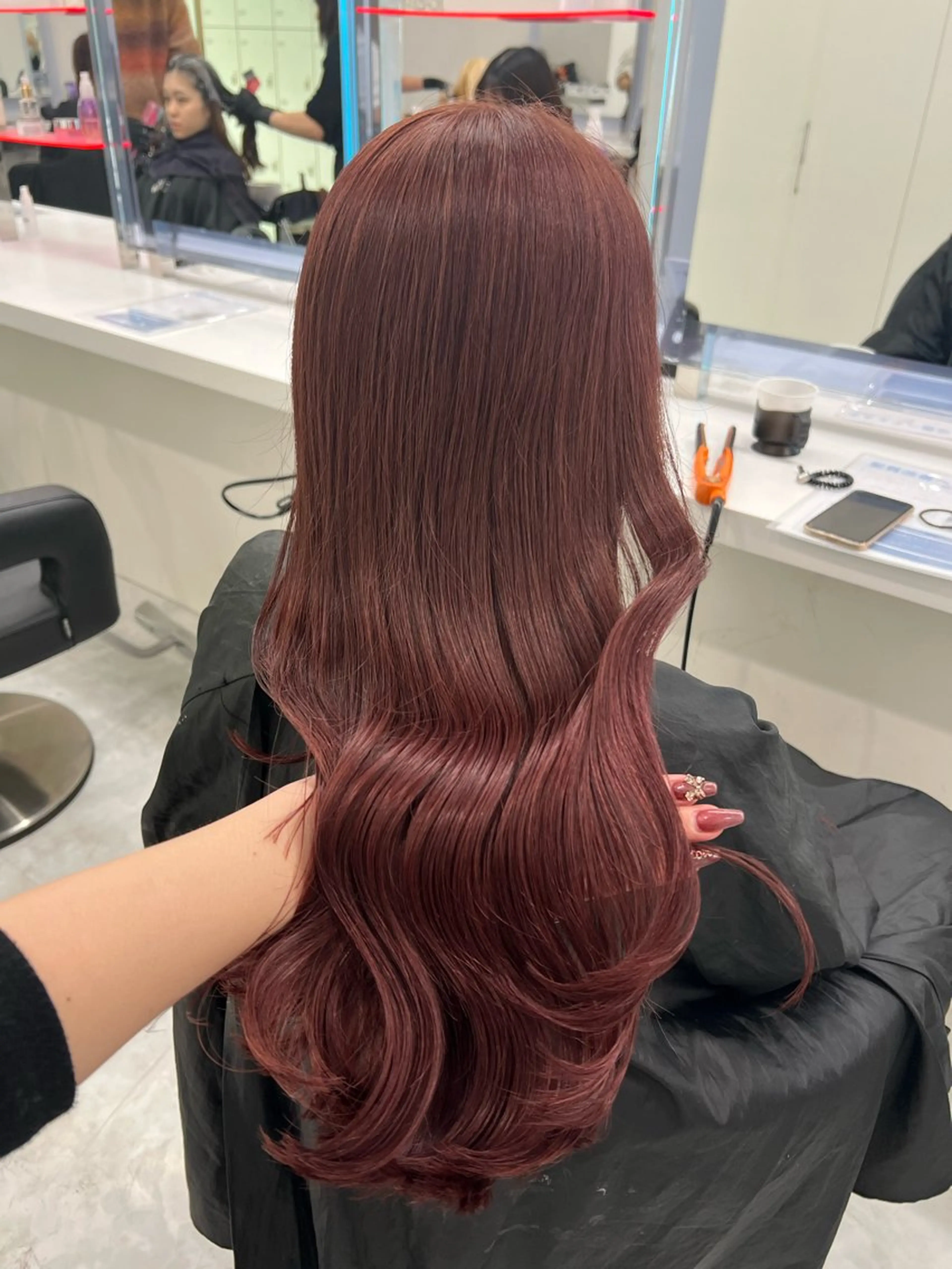 ロング カラー ヘアカラー トリートメント トレンド暖色 /mina♡のヘアスタイル