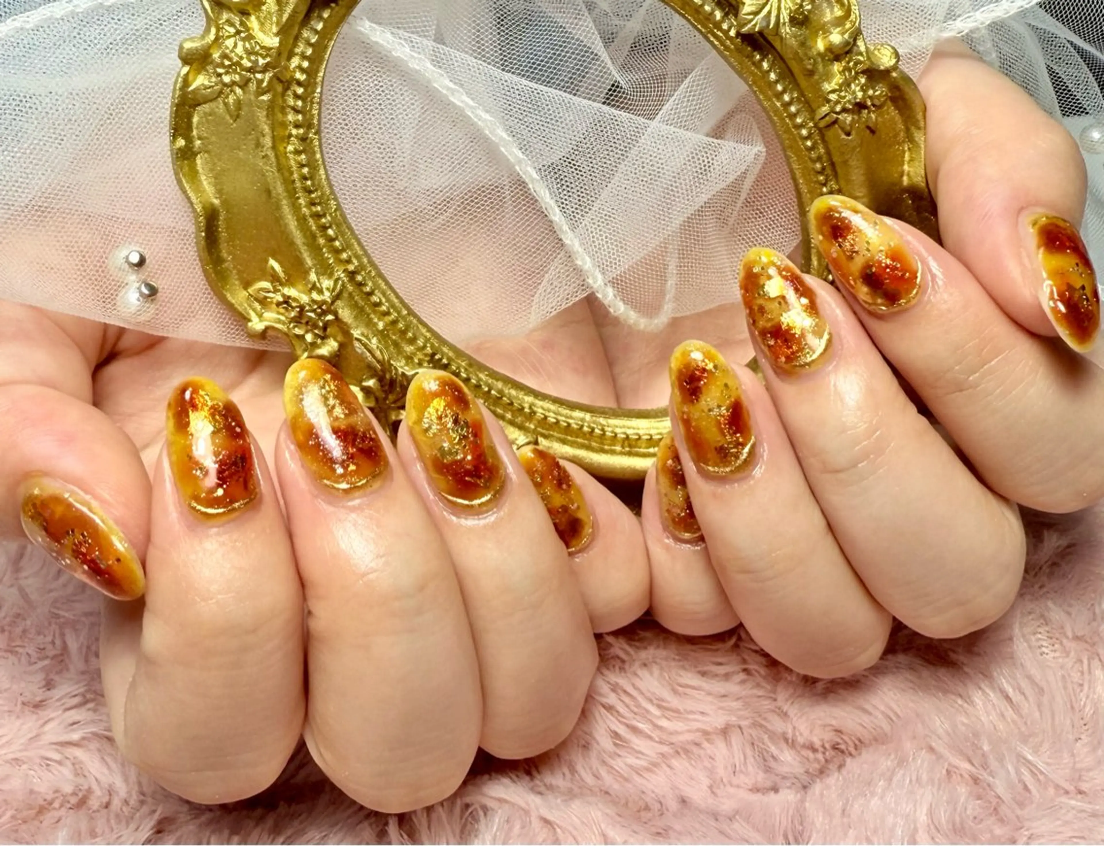 ネイル アートネイル チークネイル フラッシュネイル フラッシュマグ フレンチネイル M.N_ nailのネイルデザイン