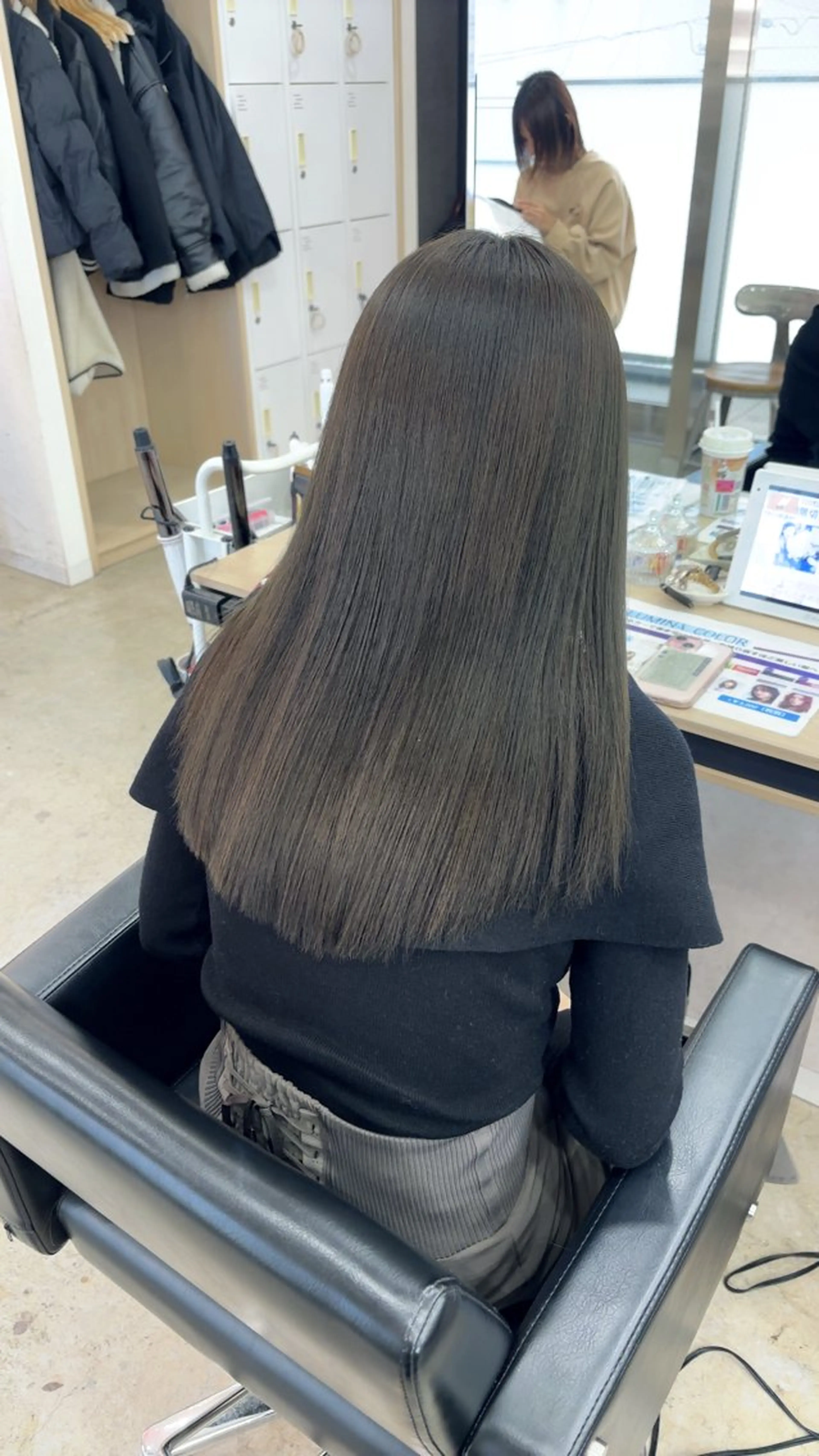 ロング カラー カット ヘアカラー トリートメント 🪽髪質改善ストレー ト🤍美羽🤍のヘアスタイル