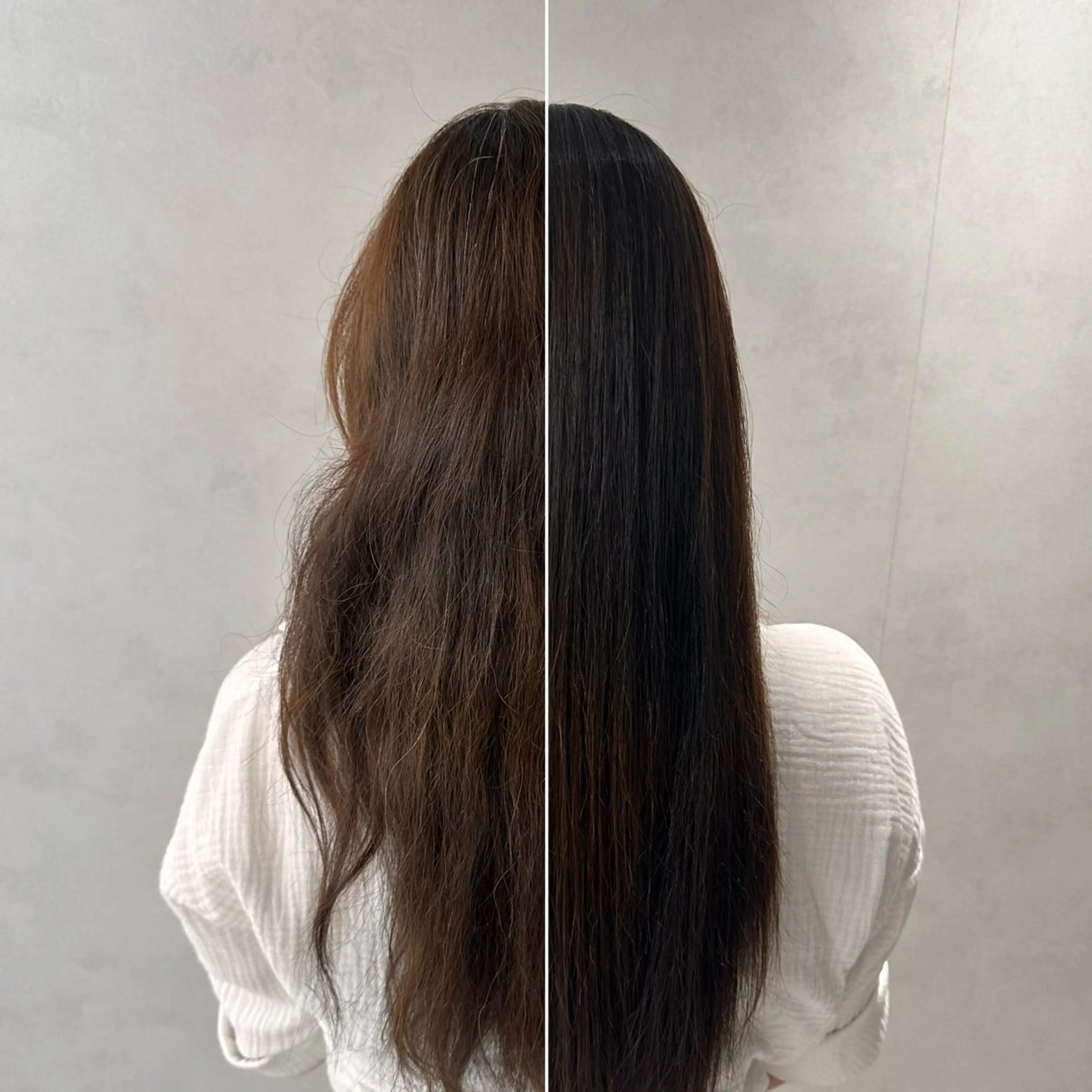 ロング 縮毛矯正 トリートメント みわ ゆいなのヘアスタイル