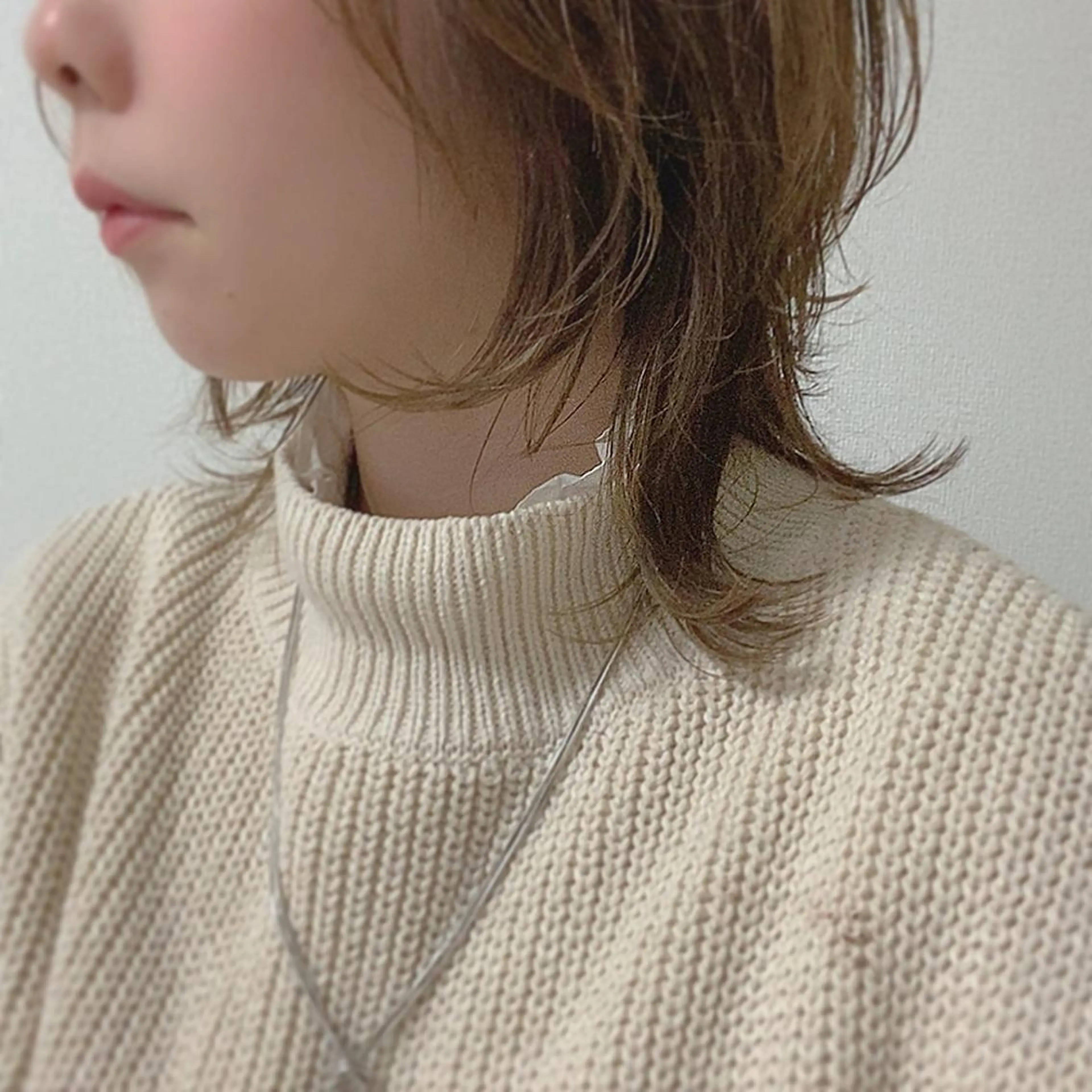 ミディアム カラー カット トリートメント 入江 志穂のヘアスタイル