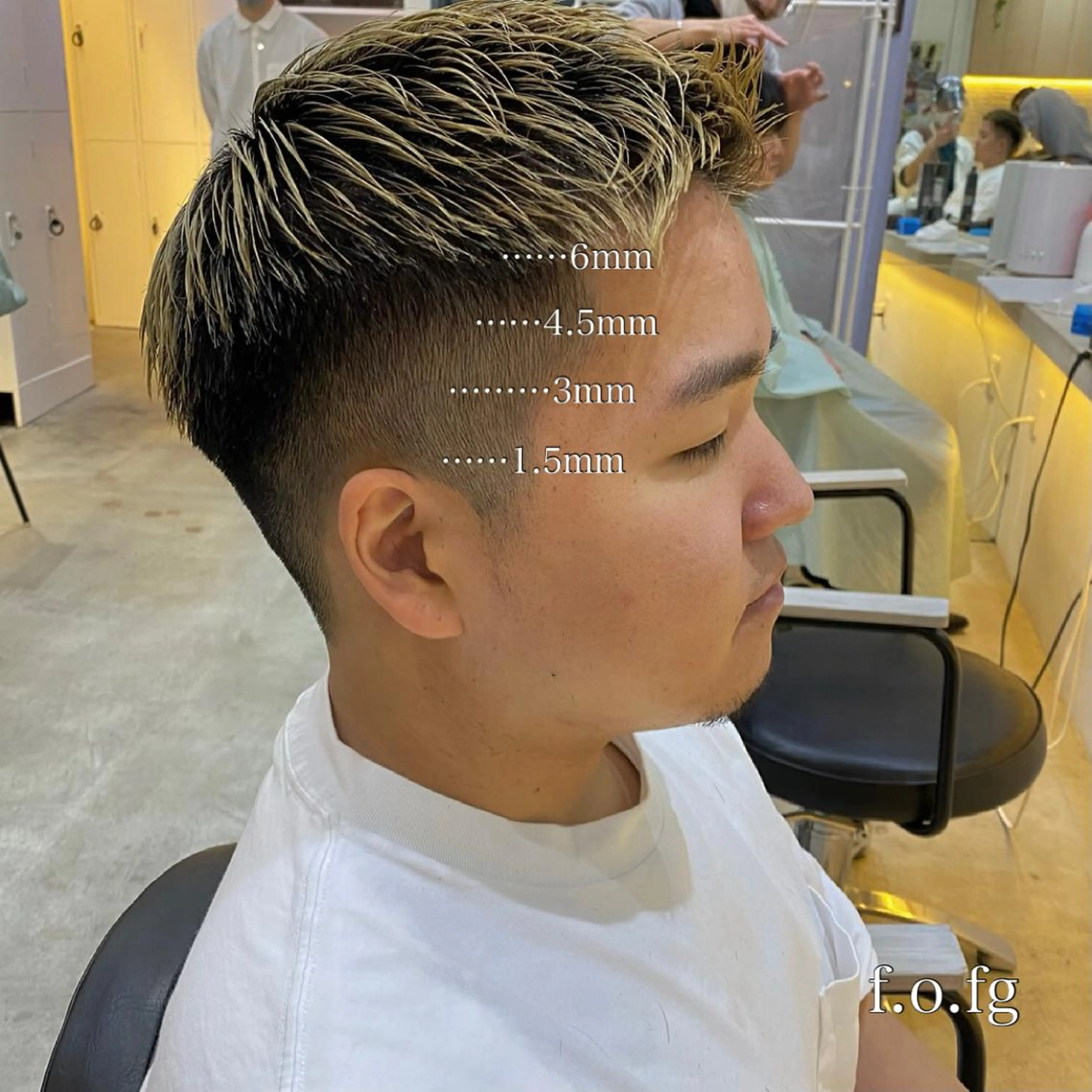 ショート カラー メンズ CLUTCH天王寺 西藤遥河のヘアスタイル