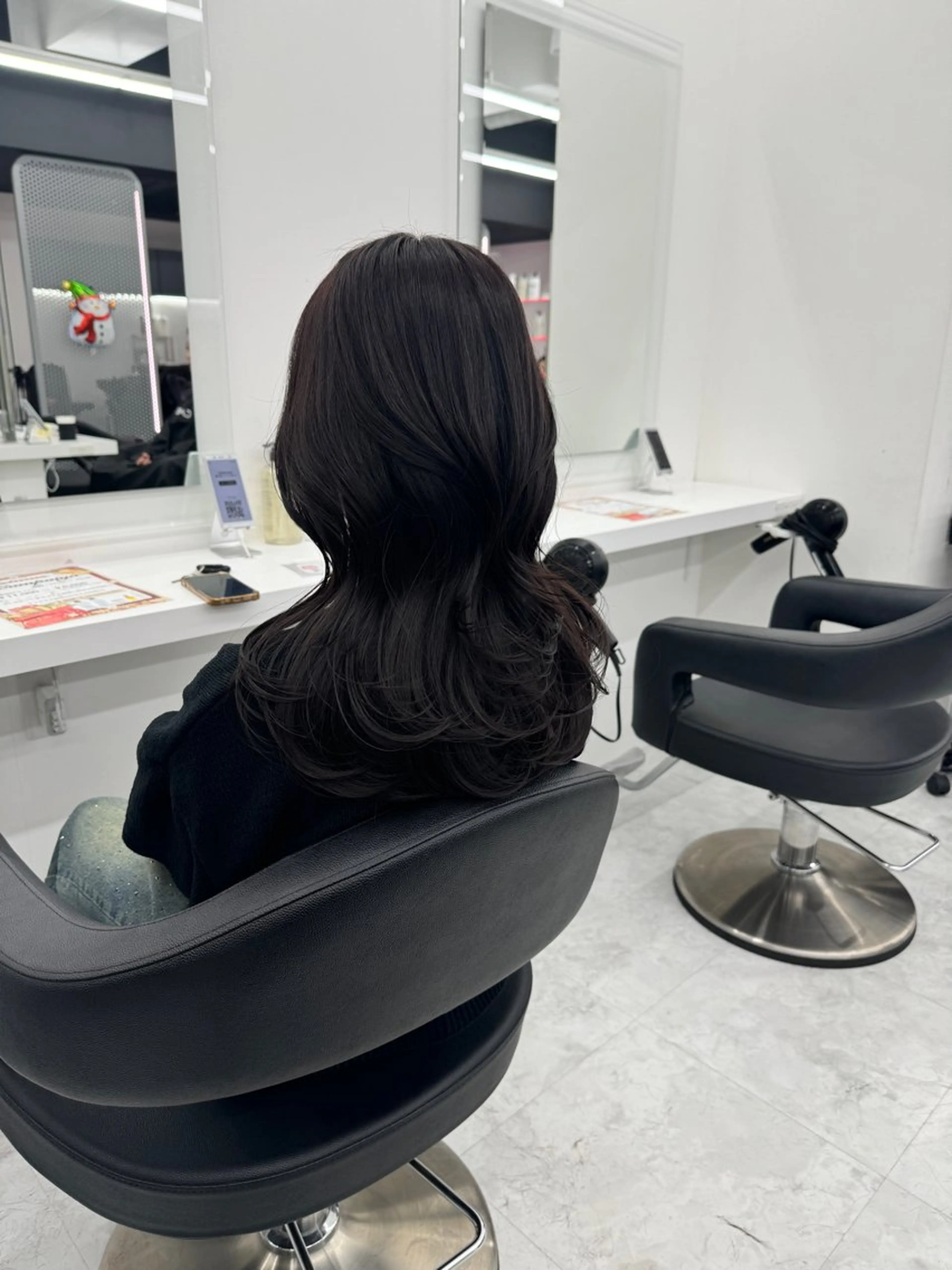 セミロング カラー カット ヘアカラー ヘッドスパ ヘアセット 💖透明感カラー＆暗 髪専門💖Akariのヘアスタイル