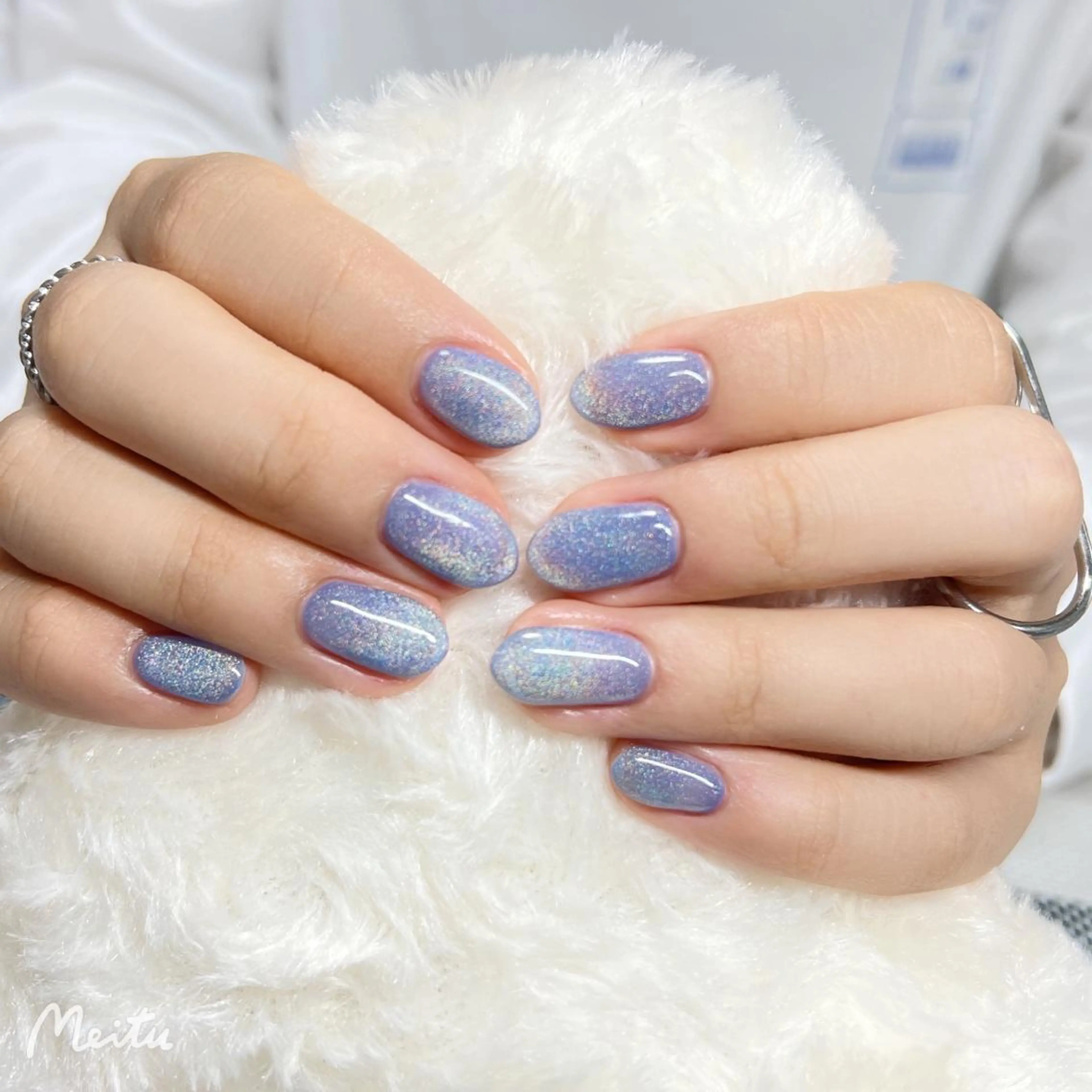 ネイル オーロラネイル マグネットネイル 林 ✨syousyouのネイルデザイン