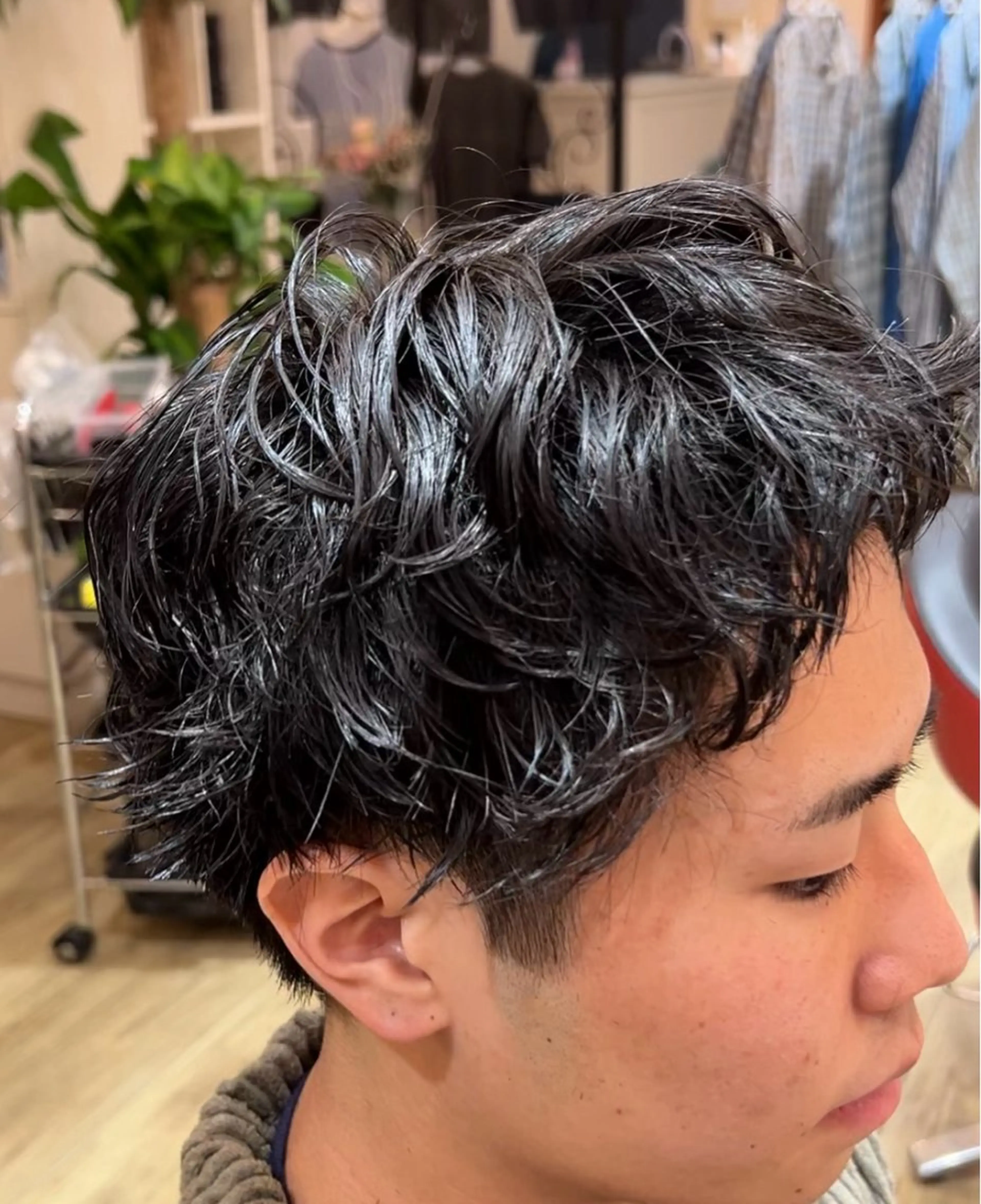 ショート パーマ メンズ メンズパーマ カット トリートメント ✂️ゲンキ メンズパーマ✂️のヘアスタイル