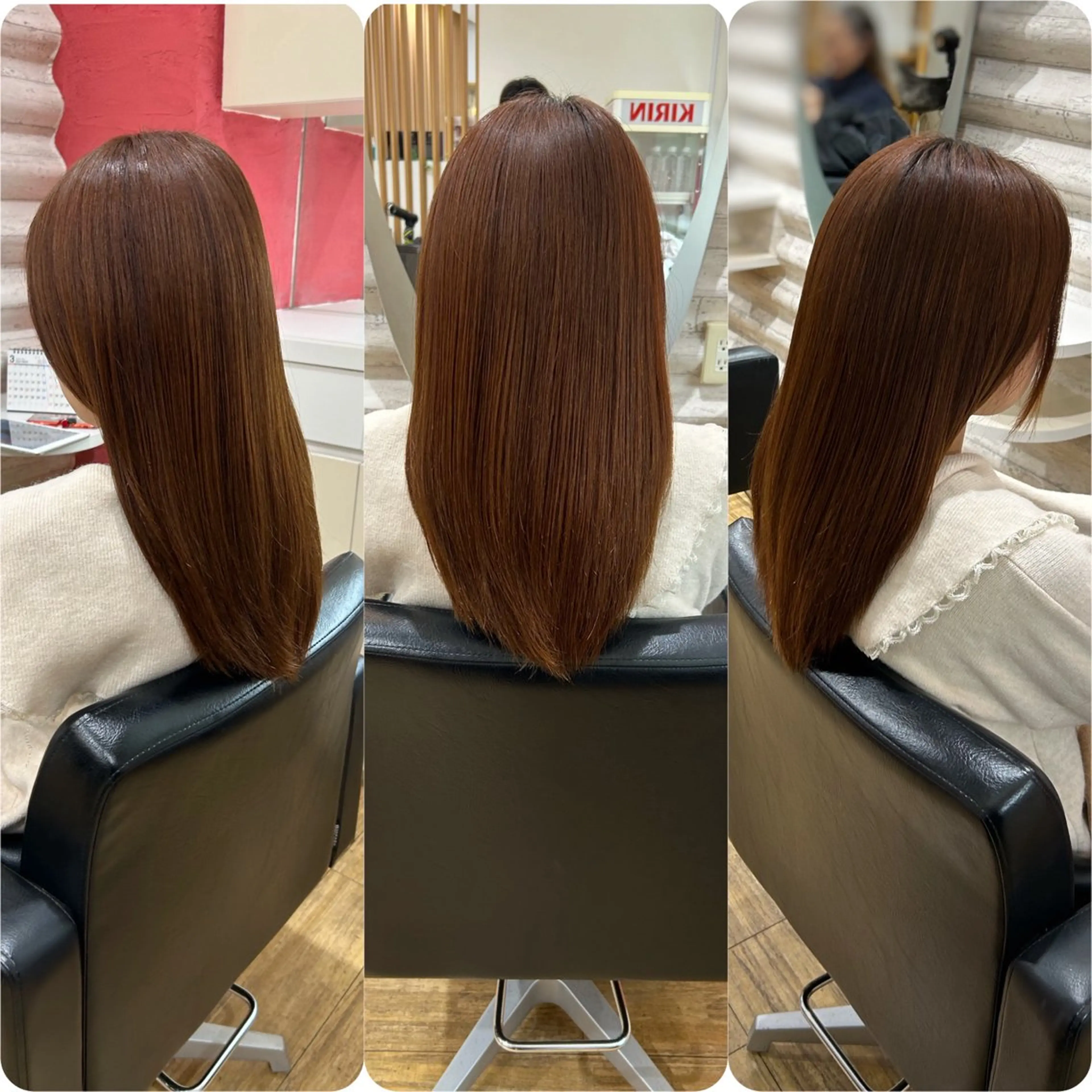 ロング カラー 髪質改善 トリートメント 艶の専門店/髪質改善 ×酸熱カラー/KONのヘアスタイル