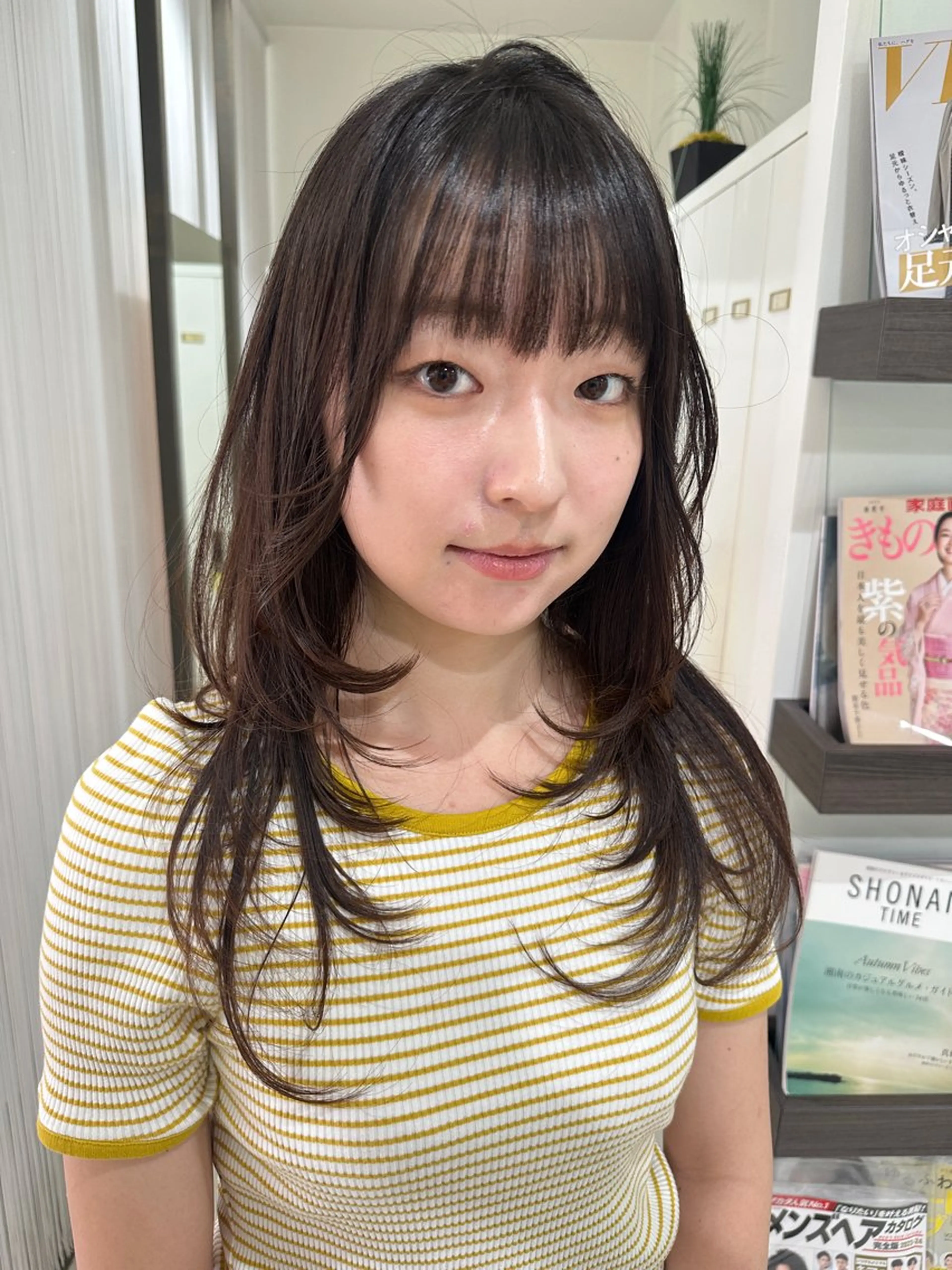 ロング レイヤーカット カット ヘアカラー トリートメント 艶カラー🩷🌸🩷 layer🩷🩷のヘアスタイル